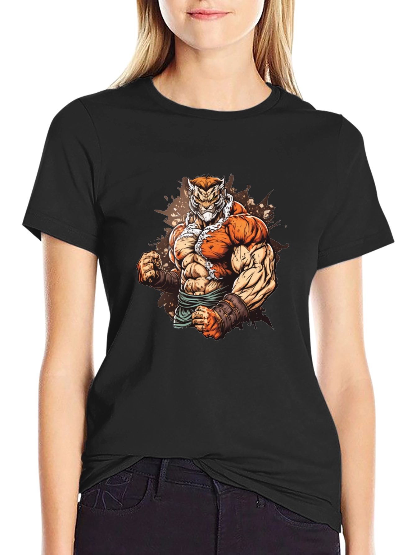 Tiger Warrior Graphic T-Shirt