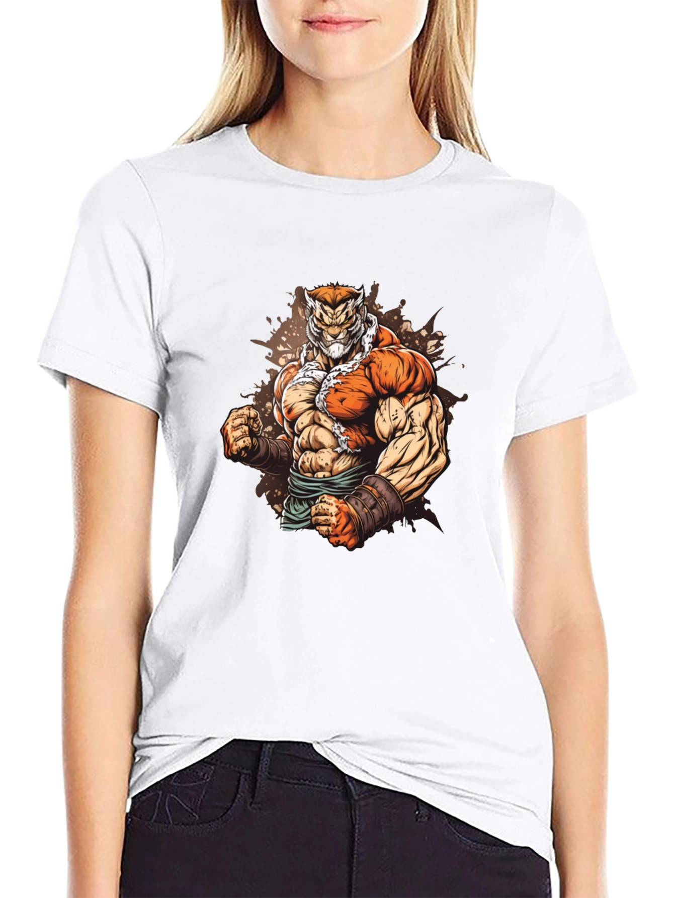 Tiger Warrior Graphic T-Shirt