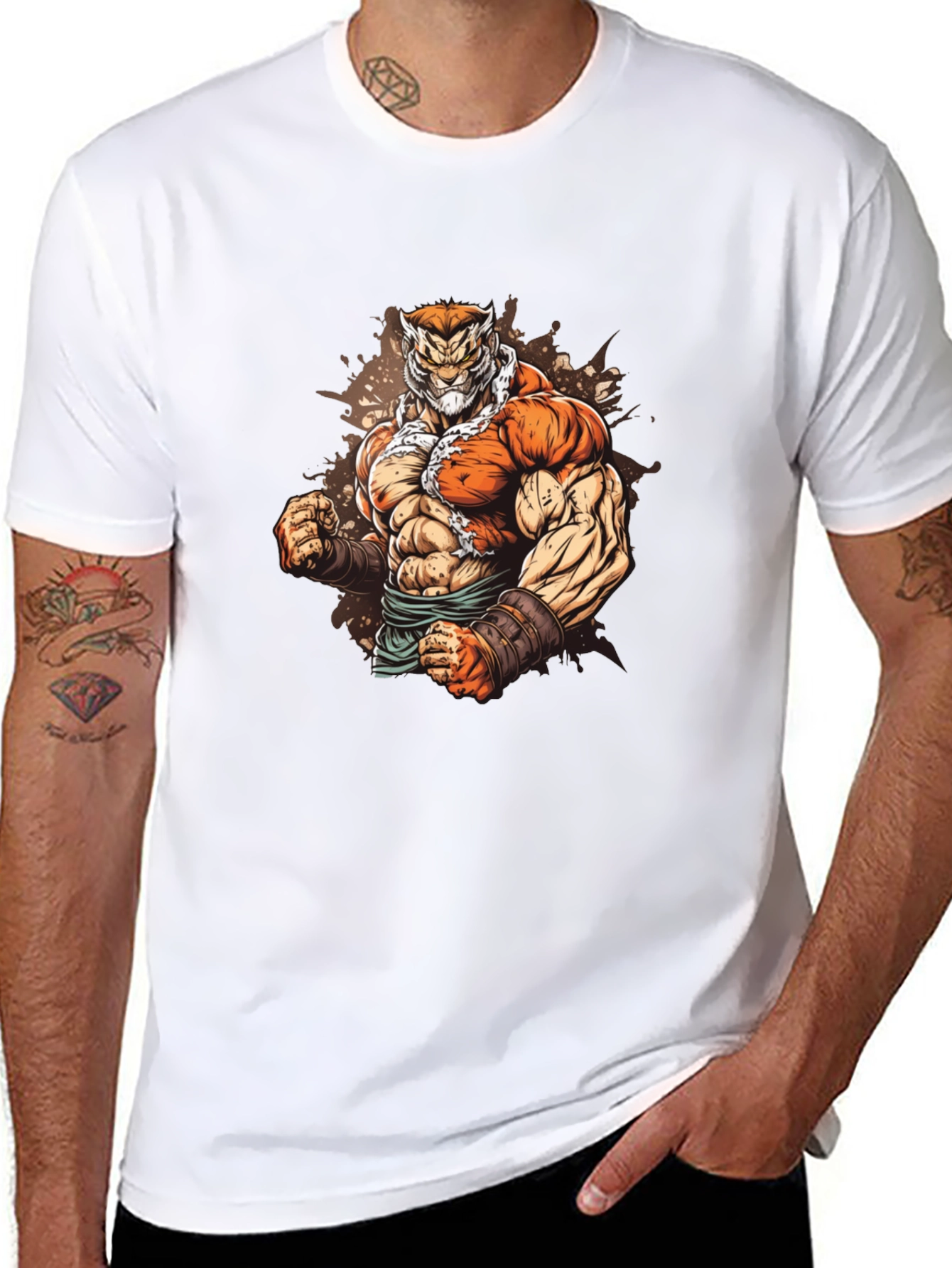 Tiger Warrior Graphic T-Shirt