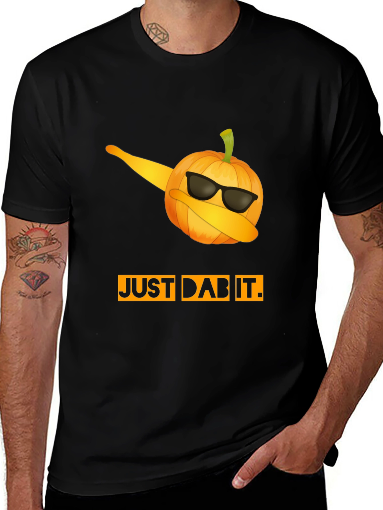 Dabbing Pumpkin T-Shirt - Halloween Dab Tee