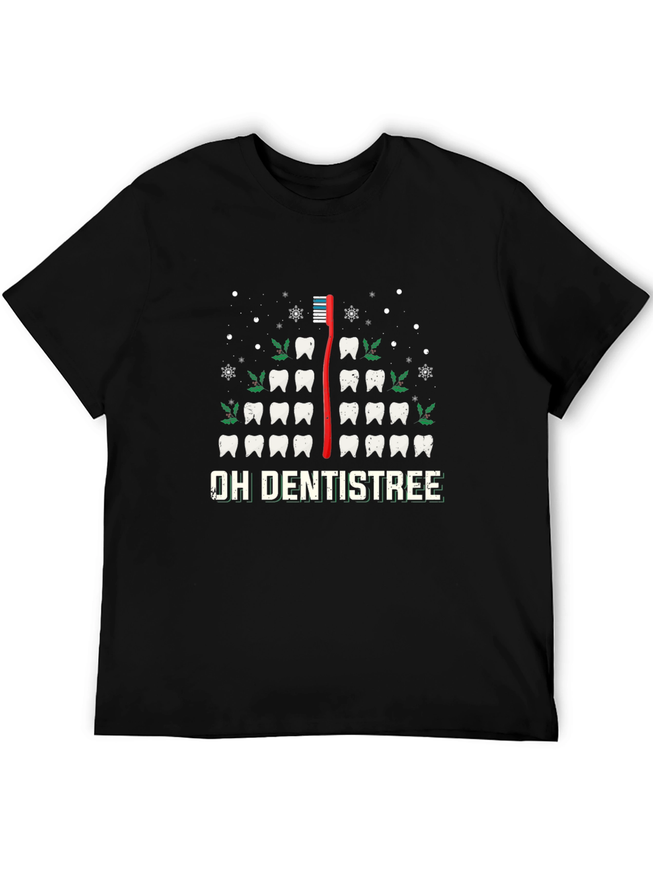 Oh Dentistree T-Shirt - Festive Holiday Dental Tee