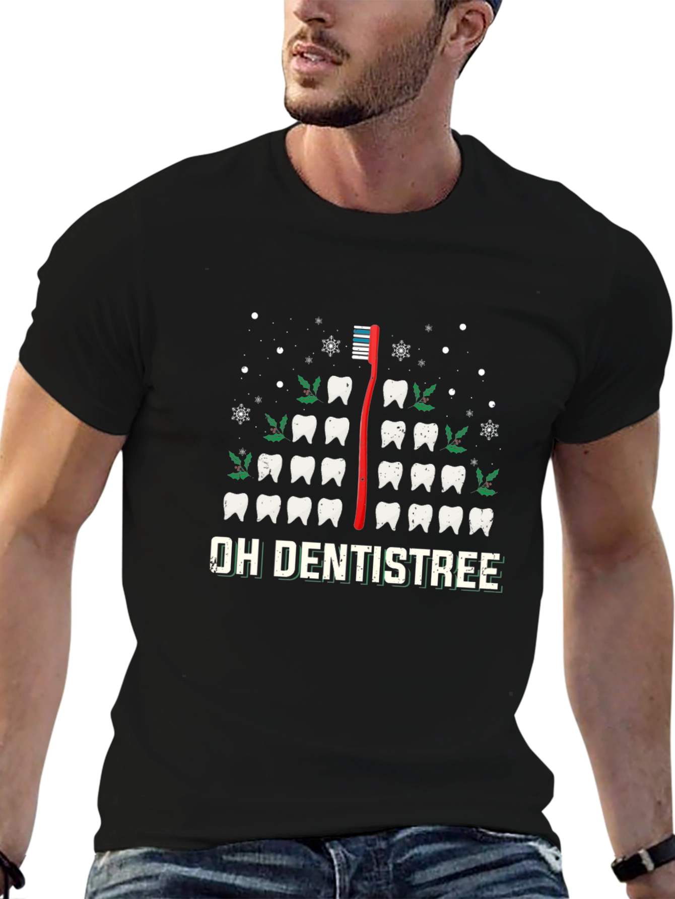 Oh Dentistree T-Shirt - Festive Holiday Dental Tee