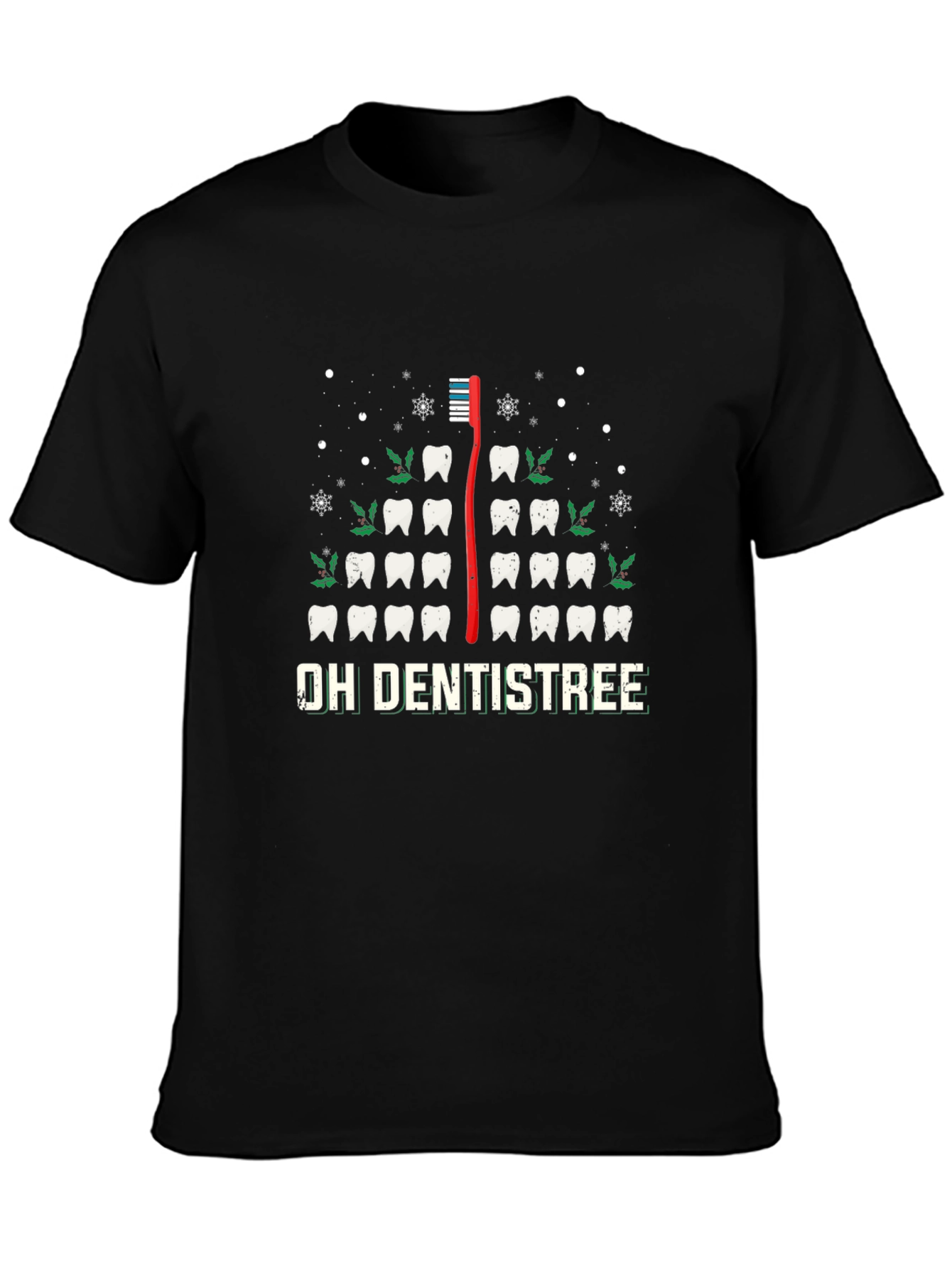 Oh Dentistree T-Shirt - Festive Holiday Dental Tee