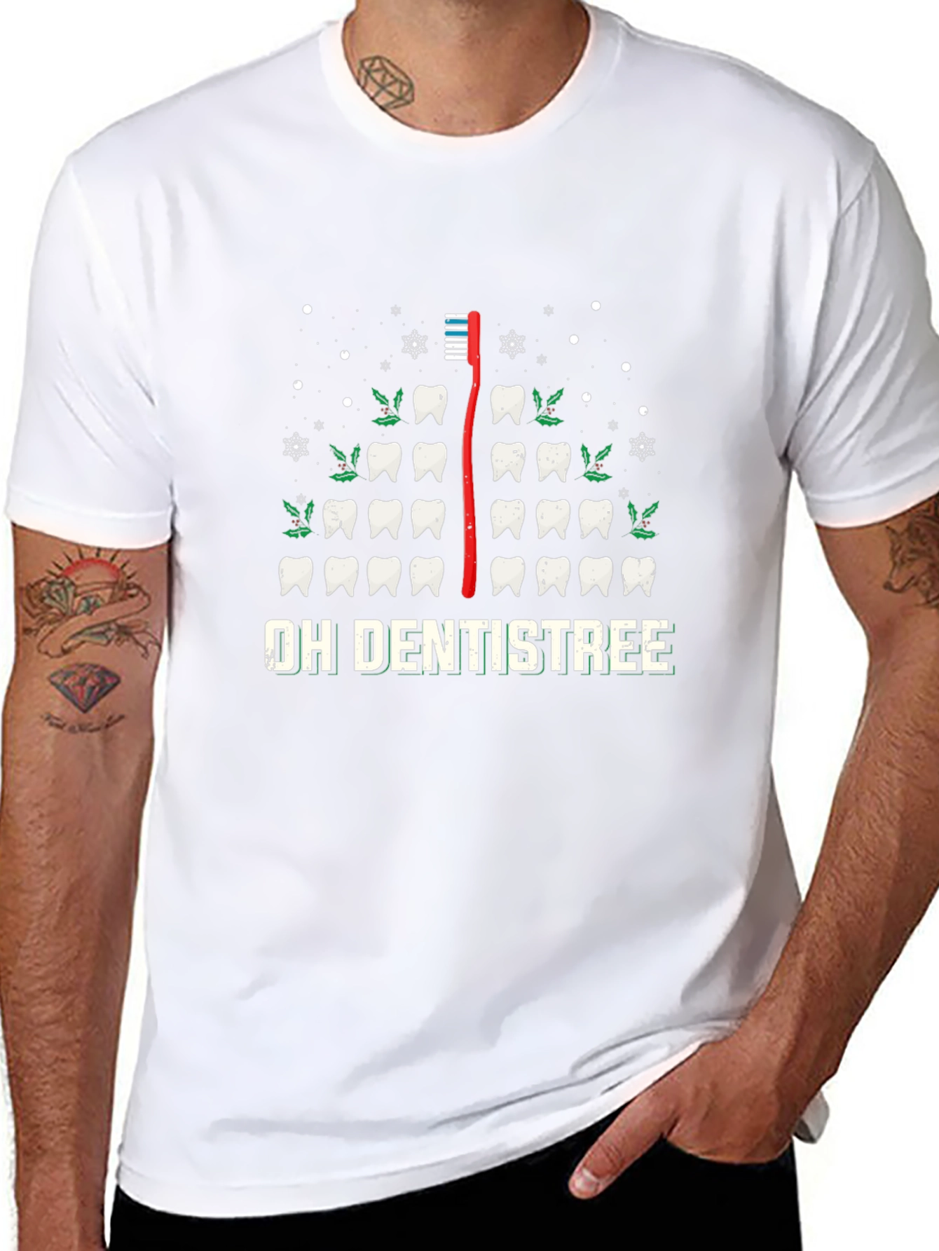Oh Dentistree T-Shirt - Festive Holiday Dental Tee
