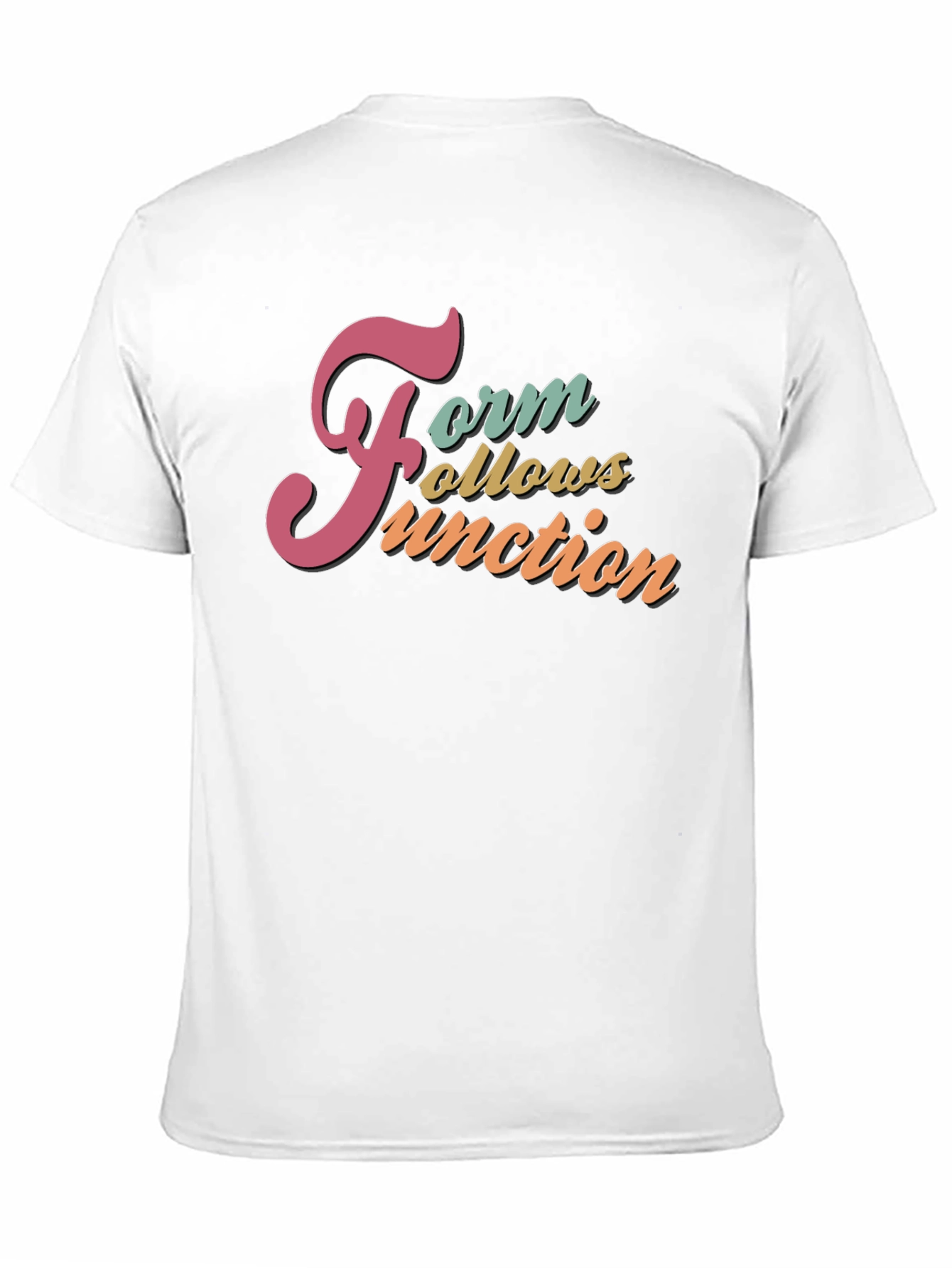 Form Follows Function Black Graphic T-Shirt