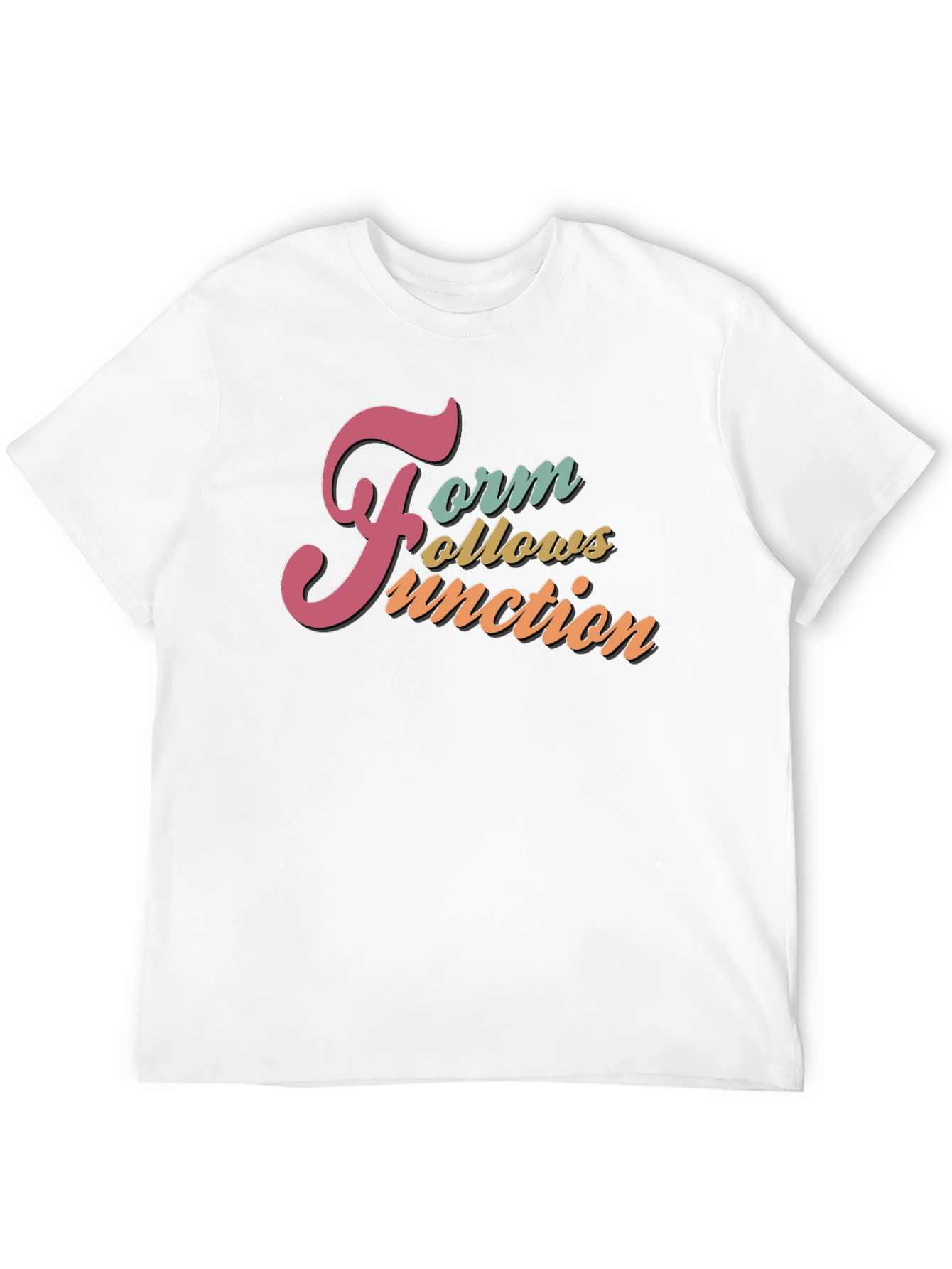 Form Follows Function Black Graphic T-Shirt