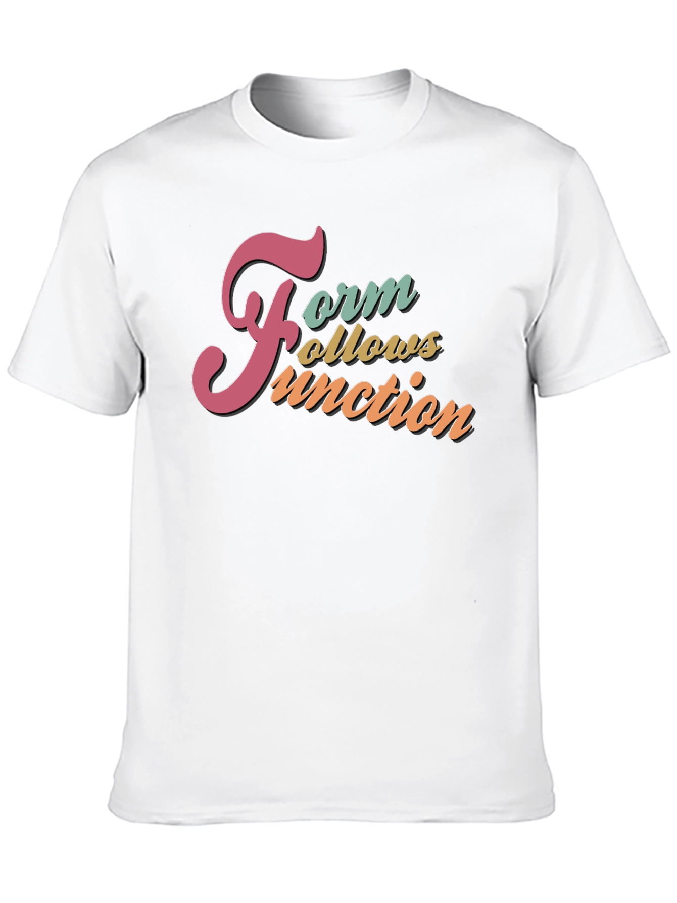 Form Follows Function Black Graphic T-Shirt