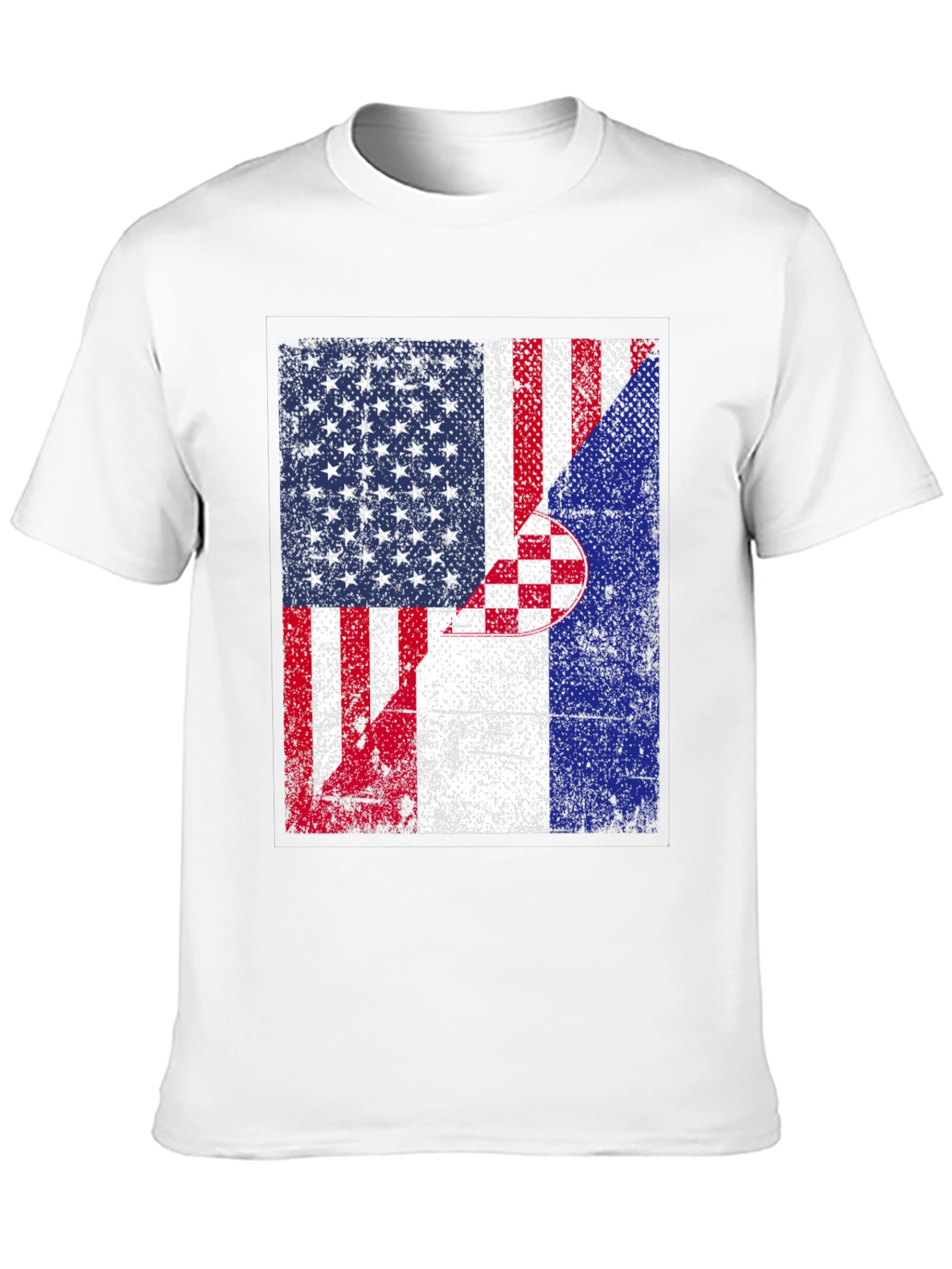 USA Croatia Flags T-Shirt