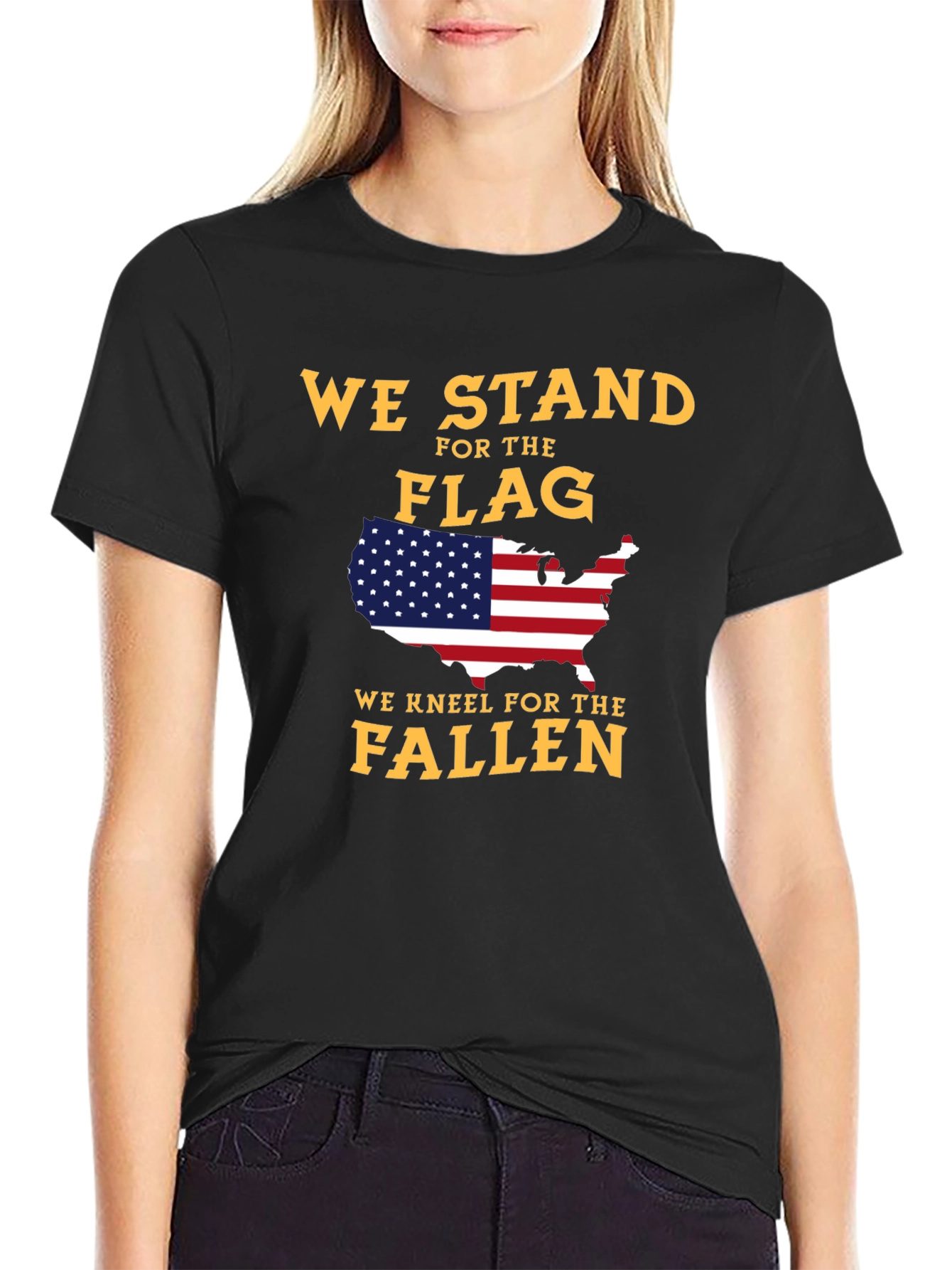 Patriotic USA Flag Graphic T-Shirt