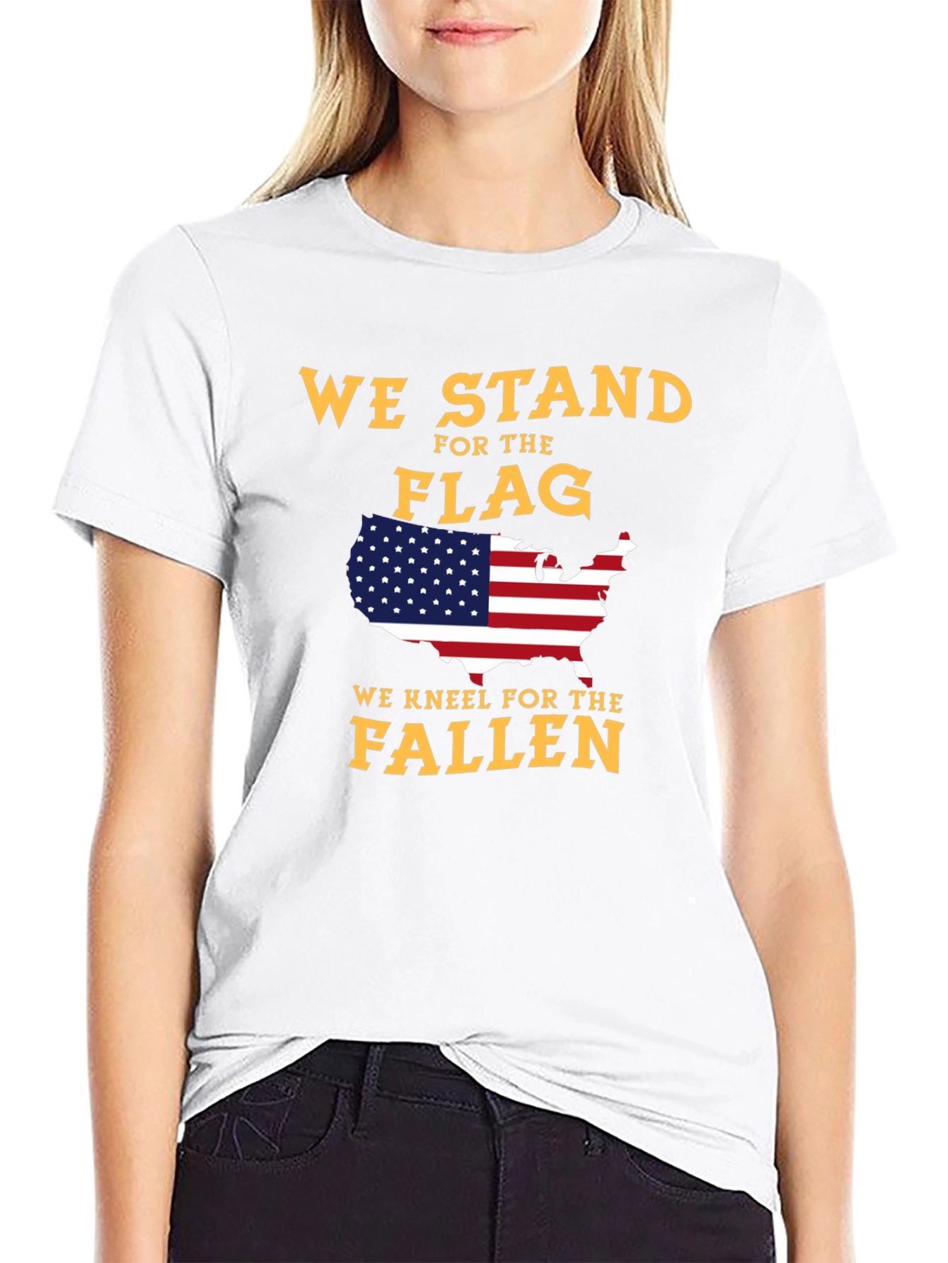 Patriotic USA Flag Graphic T-Shirt