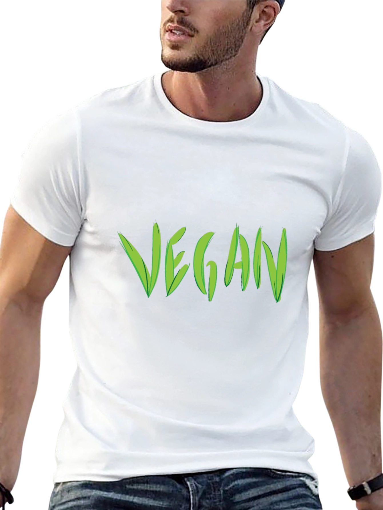 Vegan Graphic Tee - Black T-Shirt