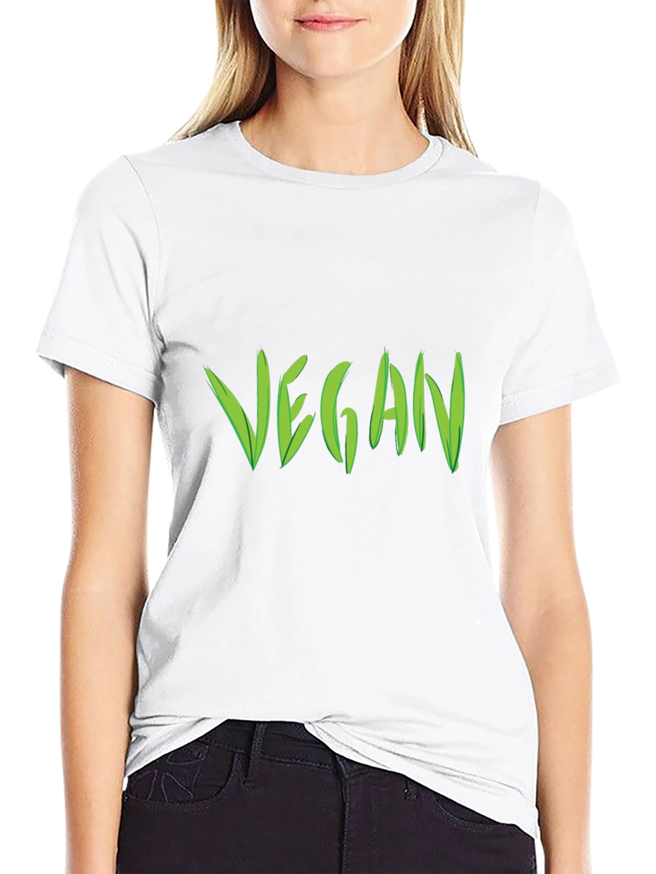 Vegan Graphic Tee - Black T-Shirt