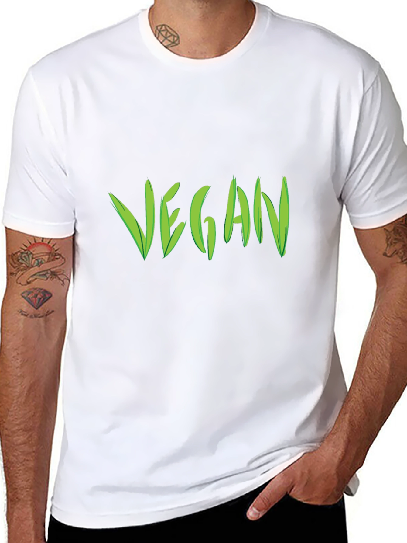 Vegan Graphic Tee - Black T-Shirt