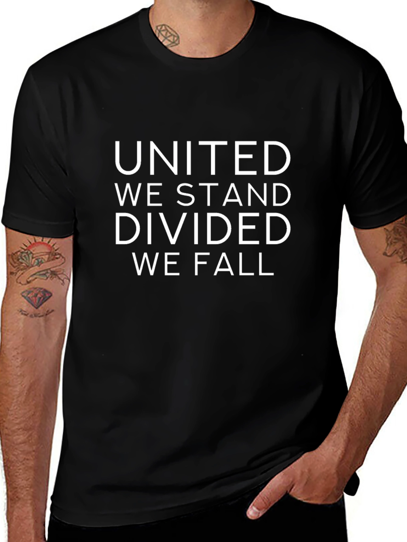United We Stand Graphic Tee - Black