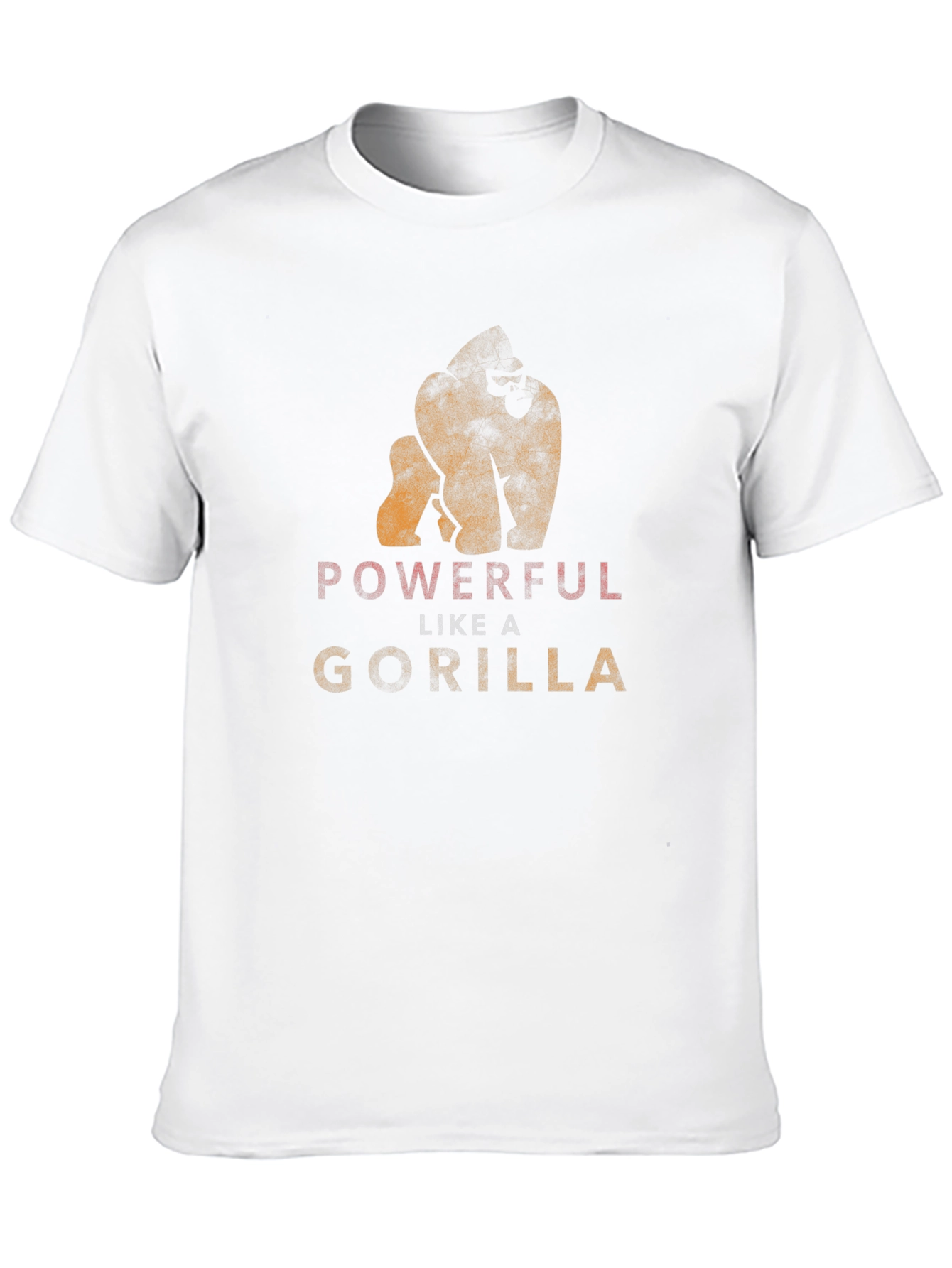 Powerful Like A Gorilla Black T-Shirt