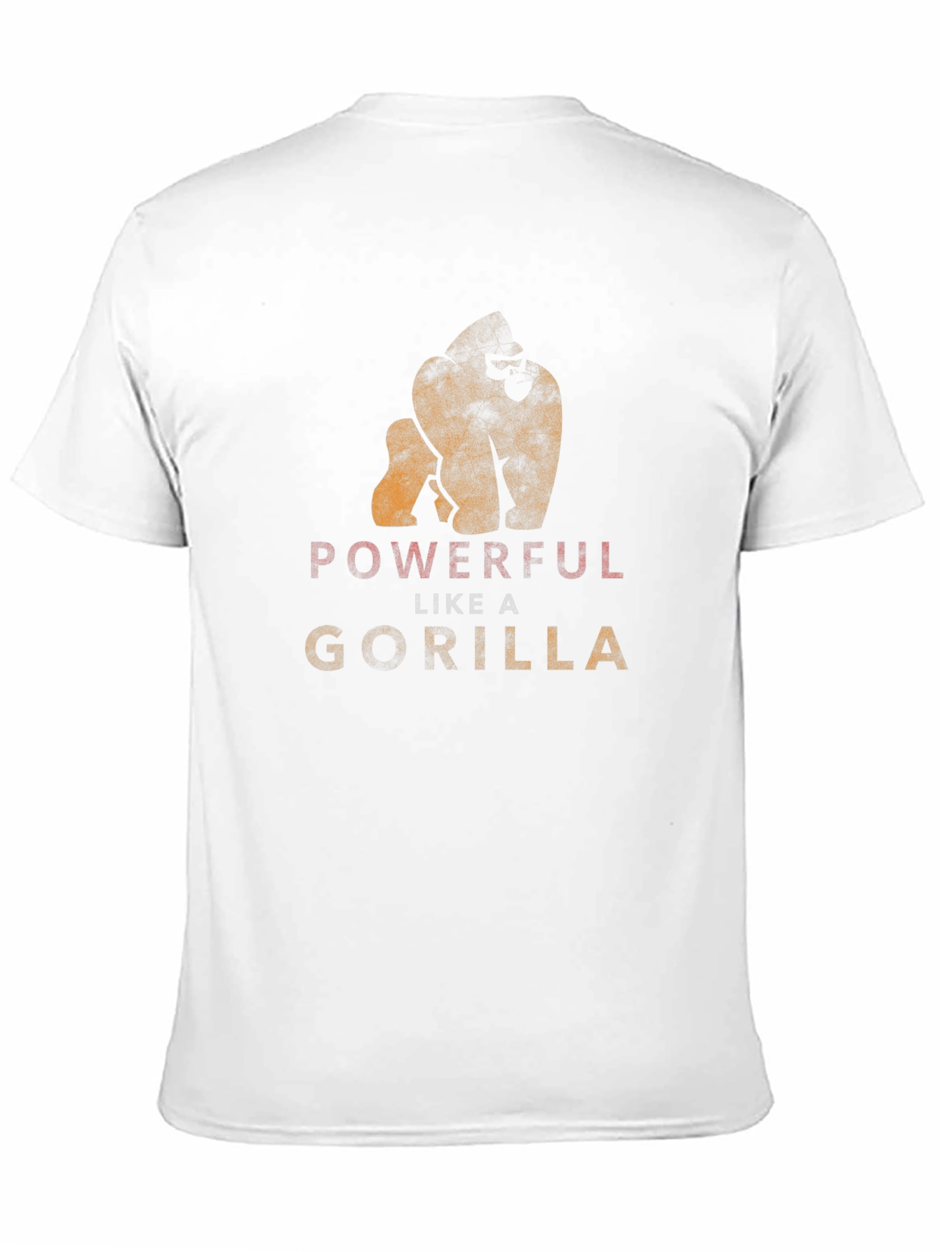 Powerful Like A Gorilla Black T-Shirt