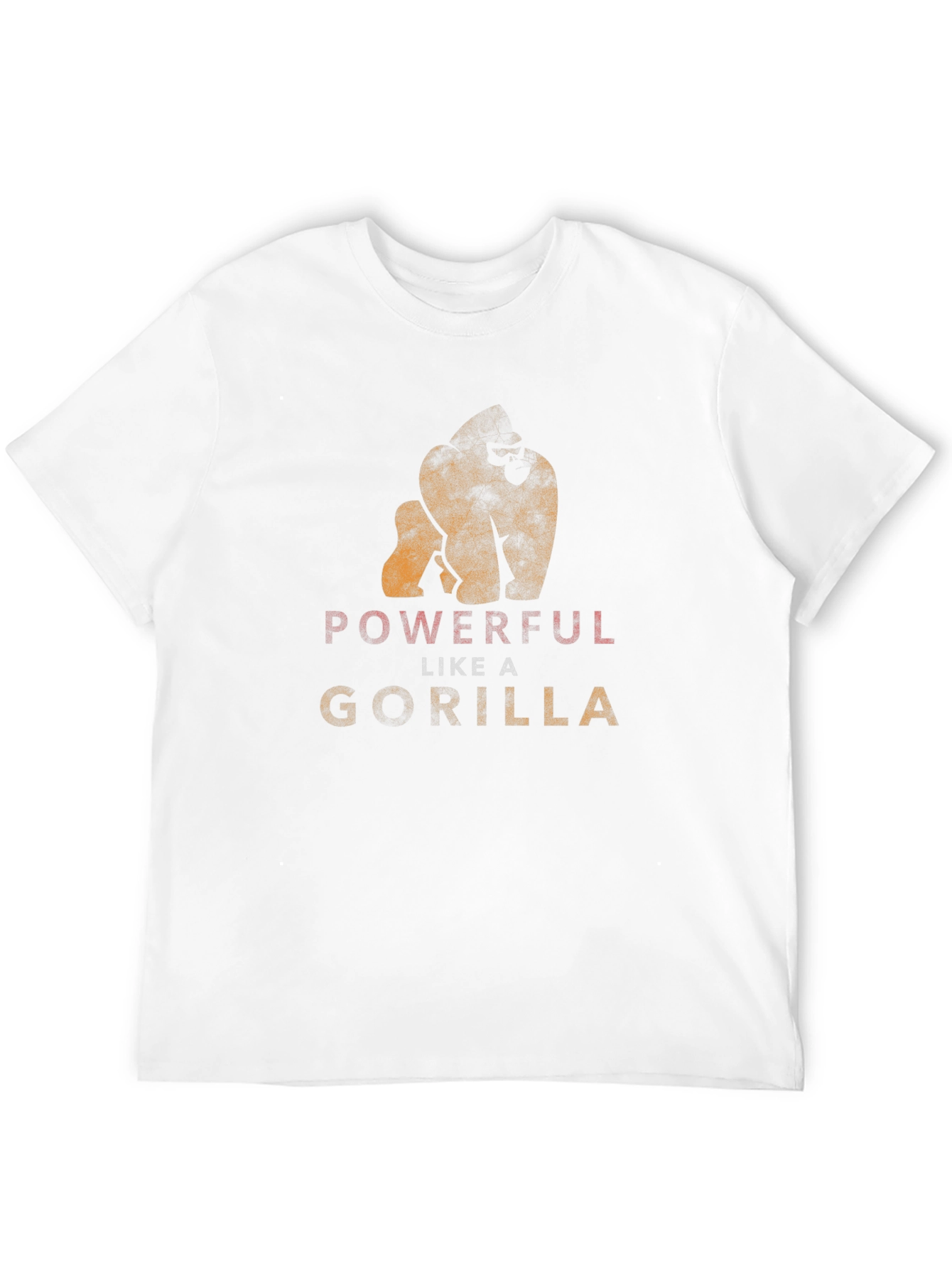 Powerful Like A Gorilla Black T-Shirt