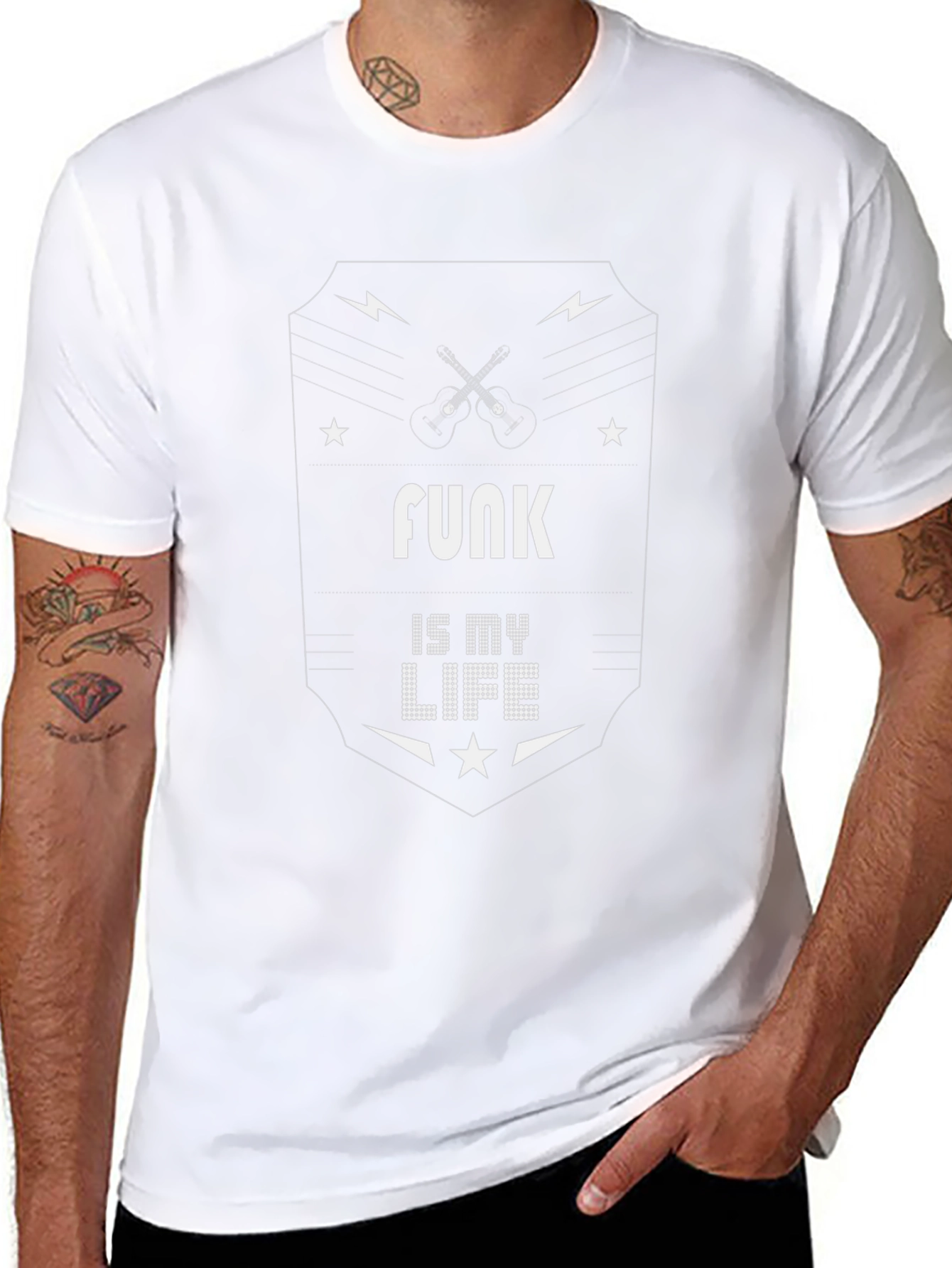 Funk is My Life Black Graphic Tee