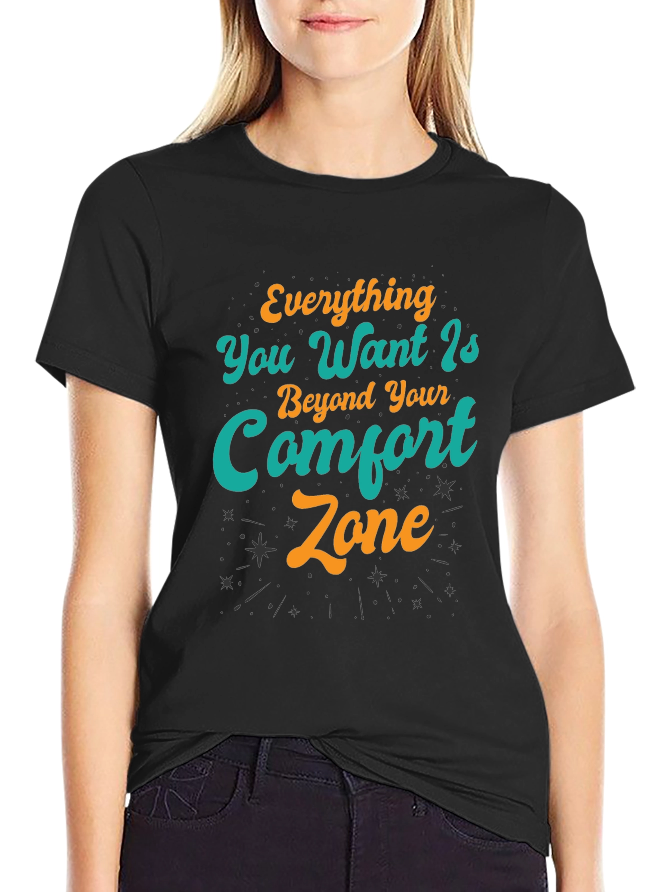Comfort Zone Graphic Tee - Motivational Design T-Shirt