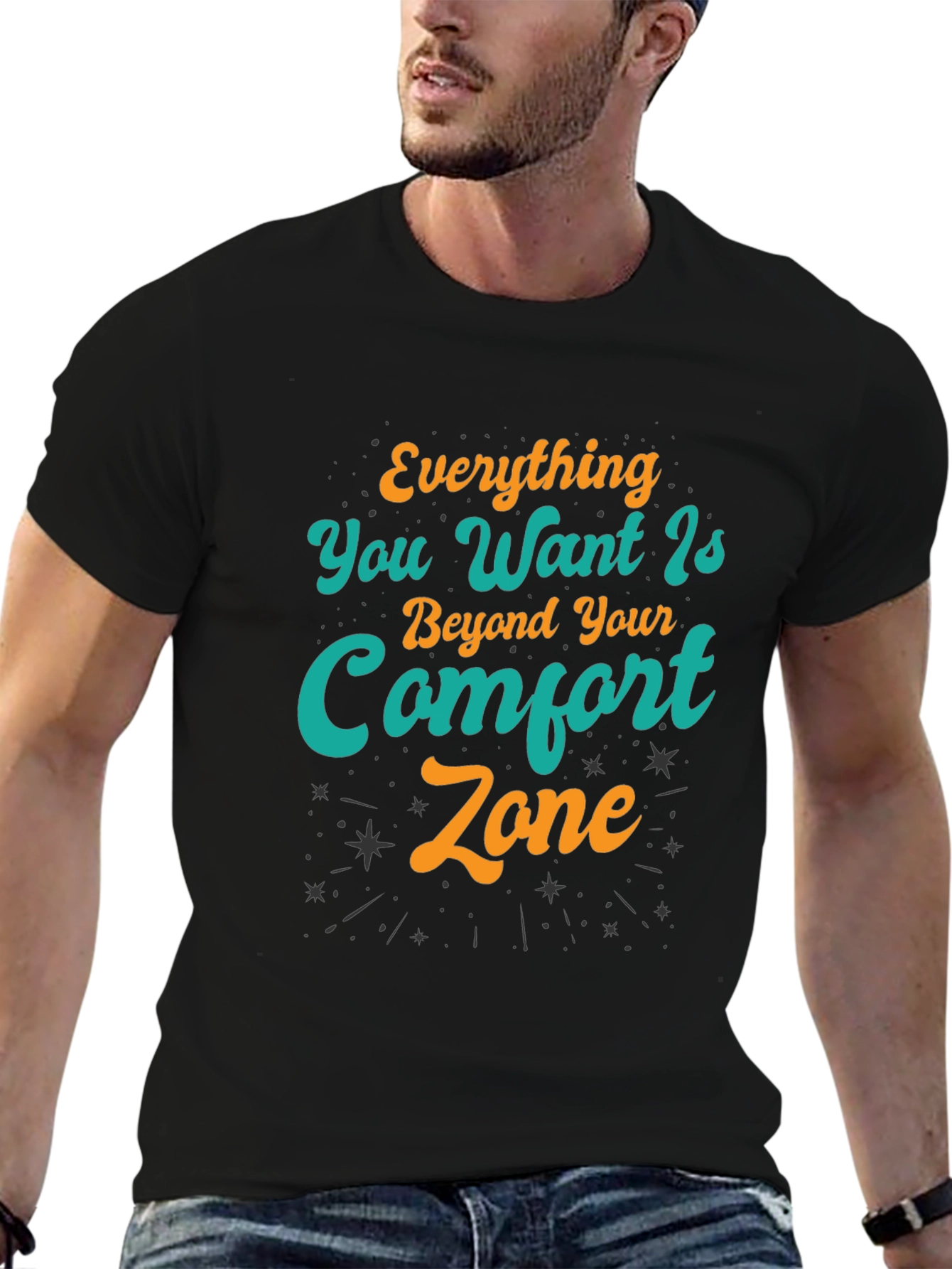 Comfort Zone Graphic Tee - Motivational Design T-Shirt