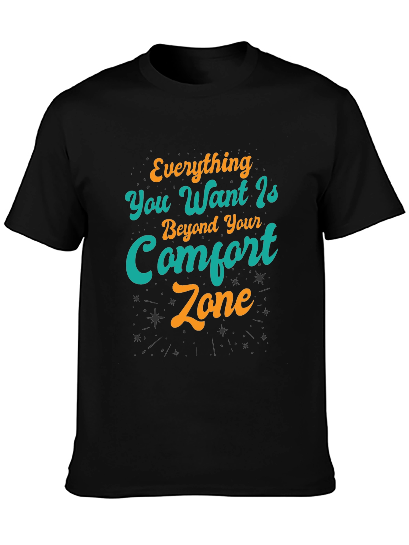 Comfort Zone Graphic Tee - Motivational Design T-Shirt