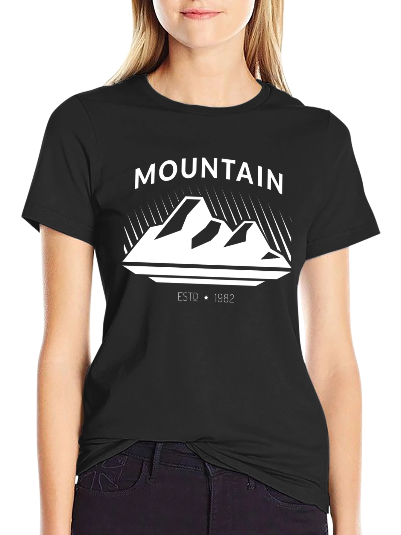Mountain Graphic Black T-Shirt