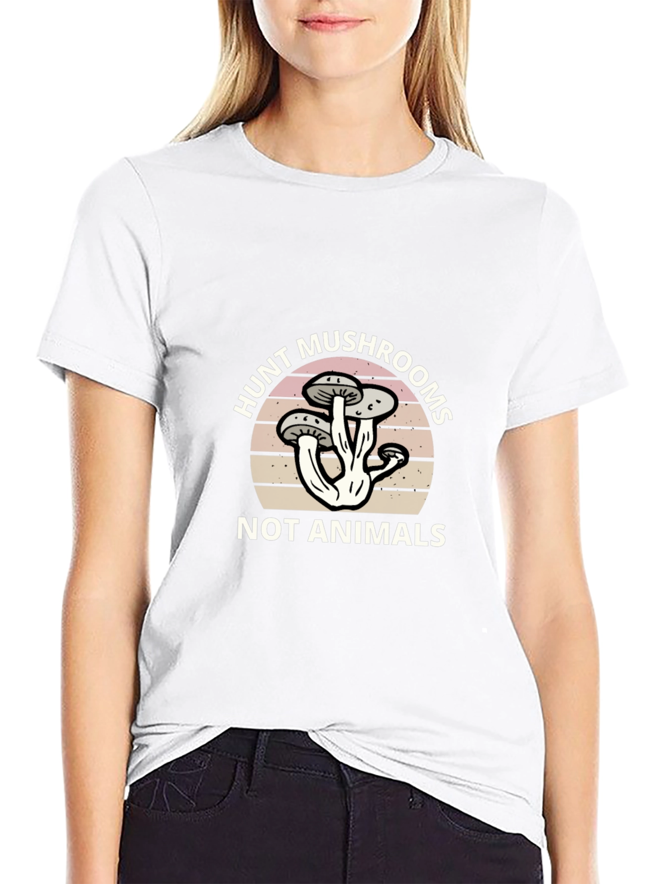 Hunt Mushrooms T-Shirt - Vegan Foraging Apparel