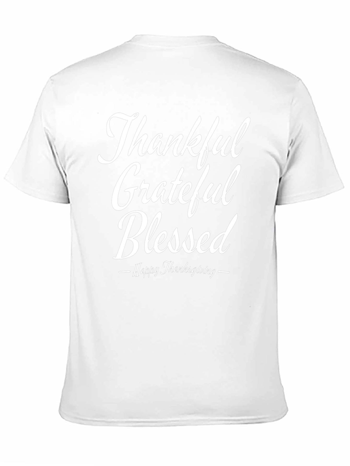 Thankful Grateful Blessed Thanksgiving T-Shirt