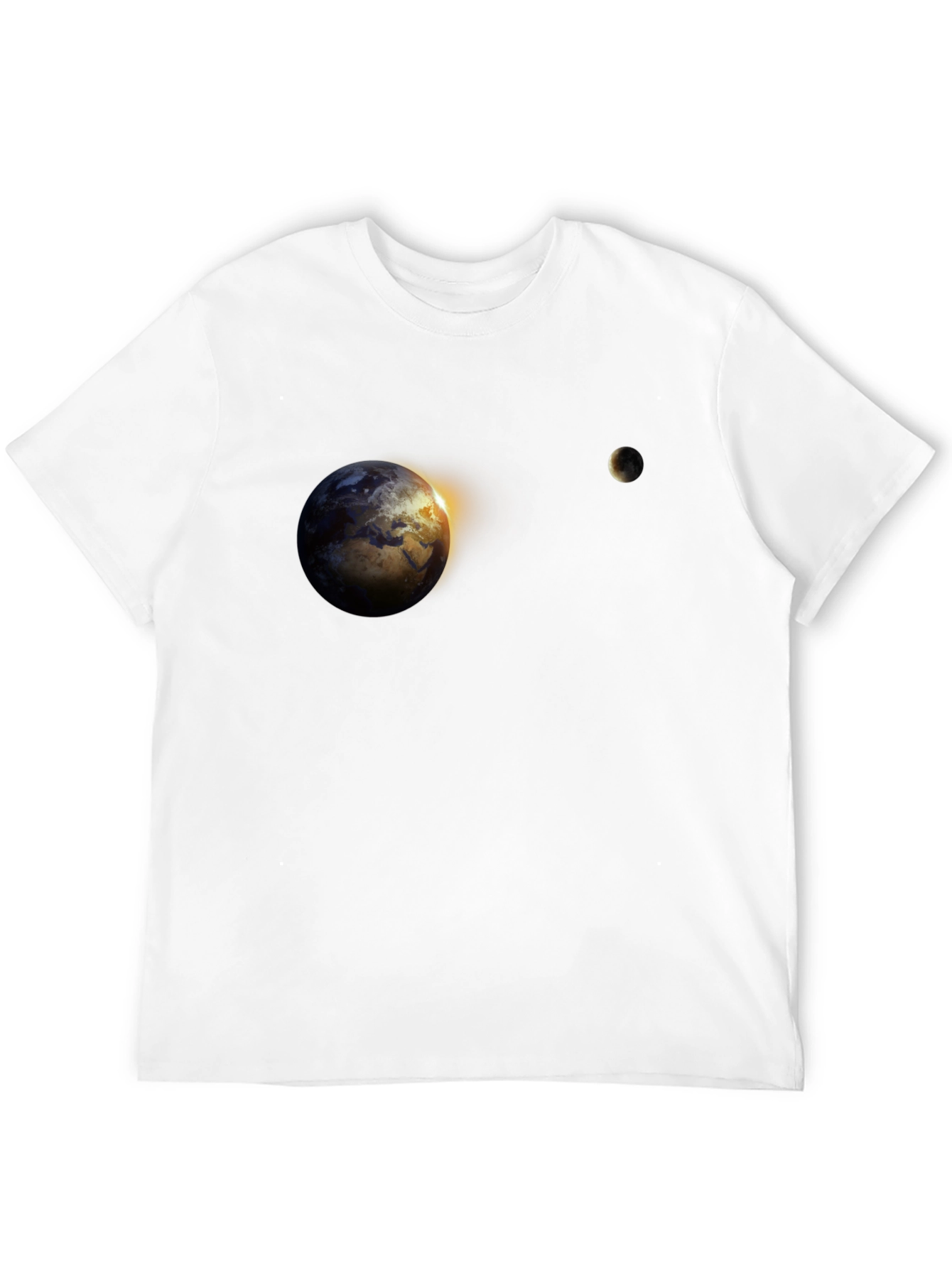 Earth & Moon Graphic Tee - Black