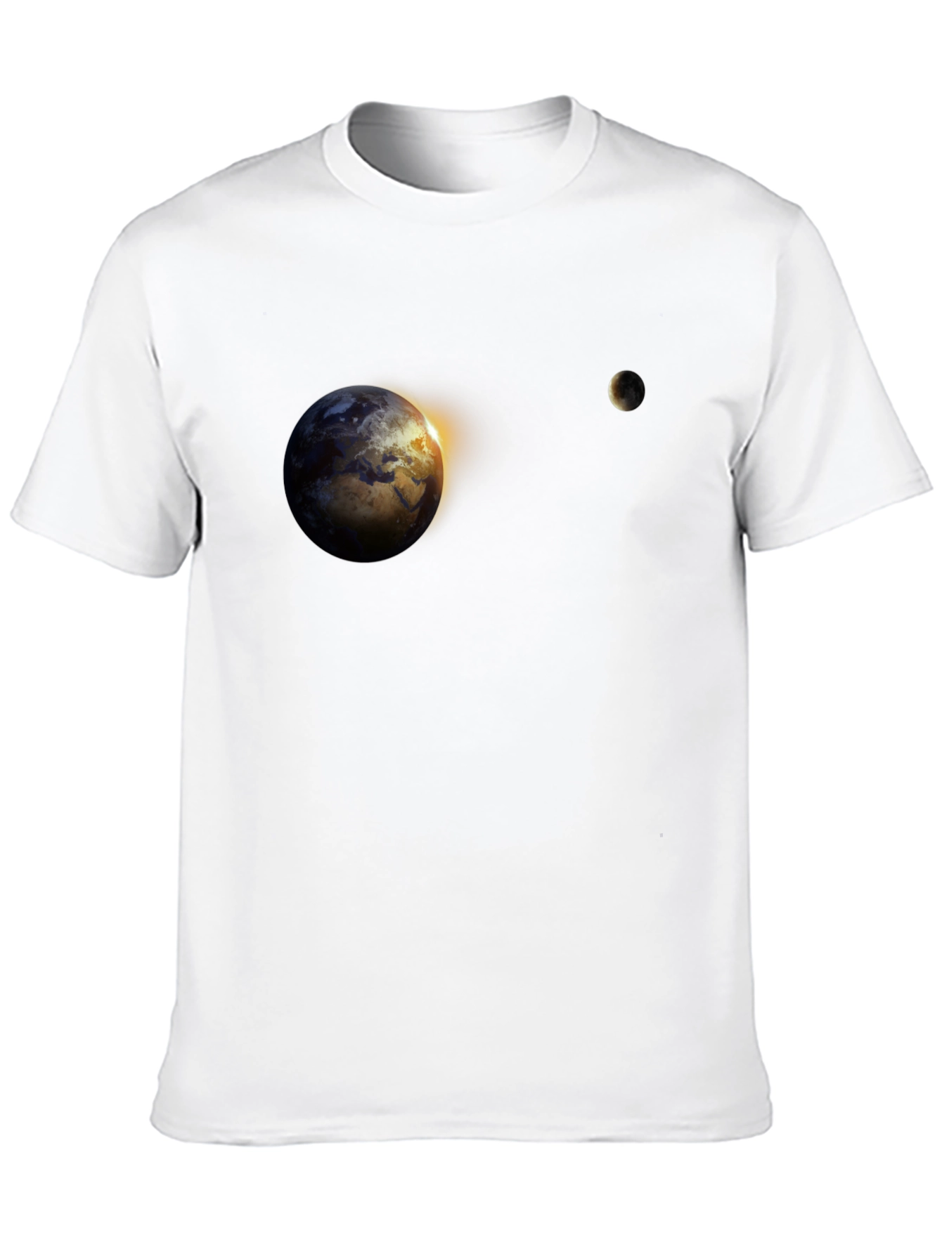 Earth & Moon Graphic Tee - Black