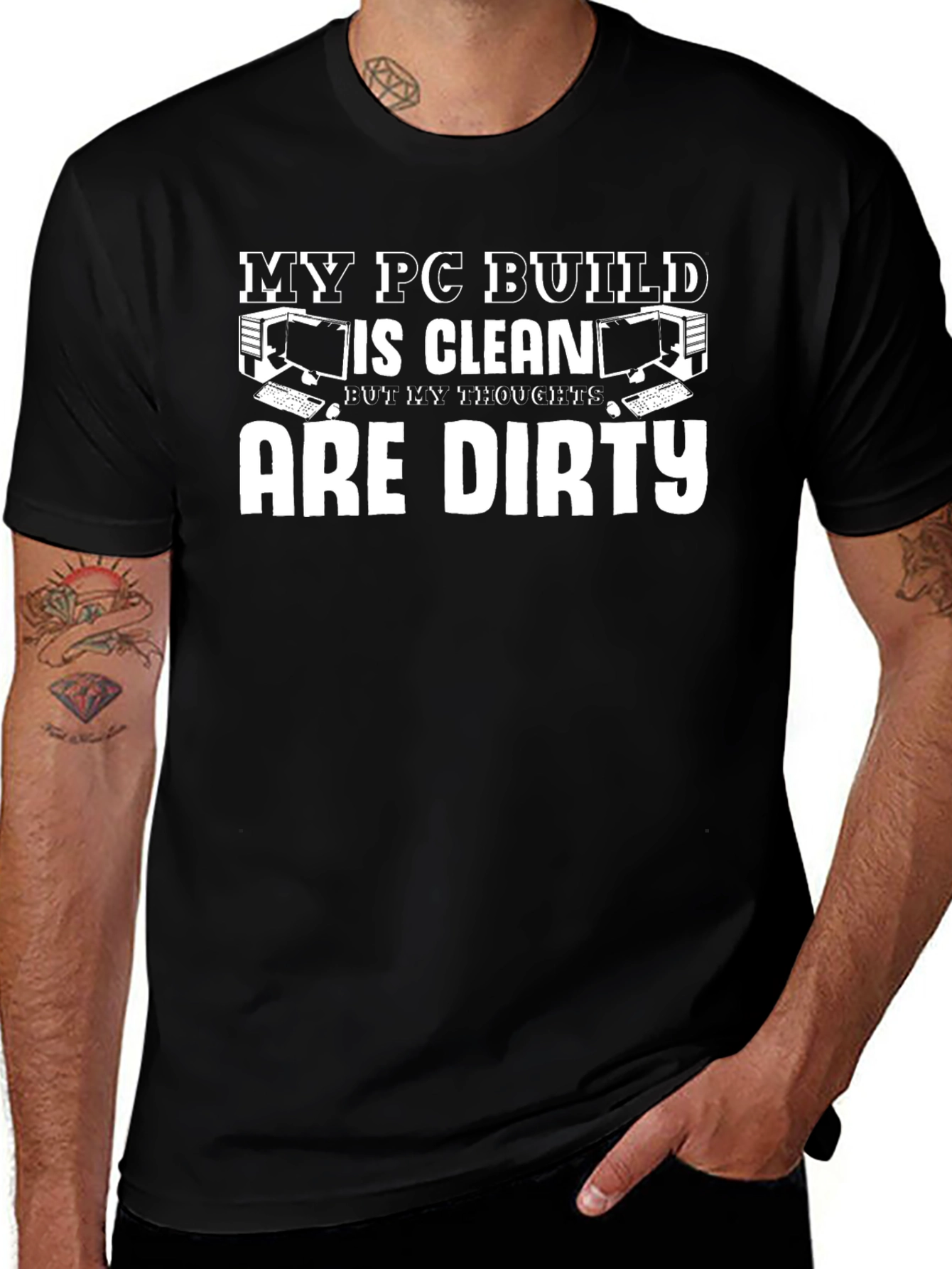 My PC Build Is Clean Funny Gamer T-Shirt