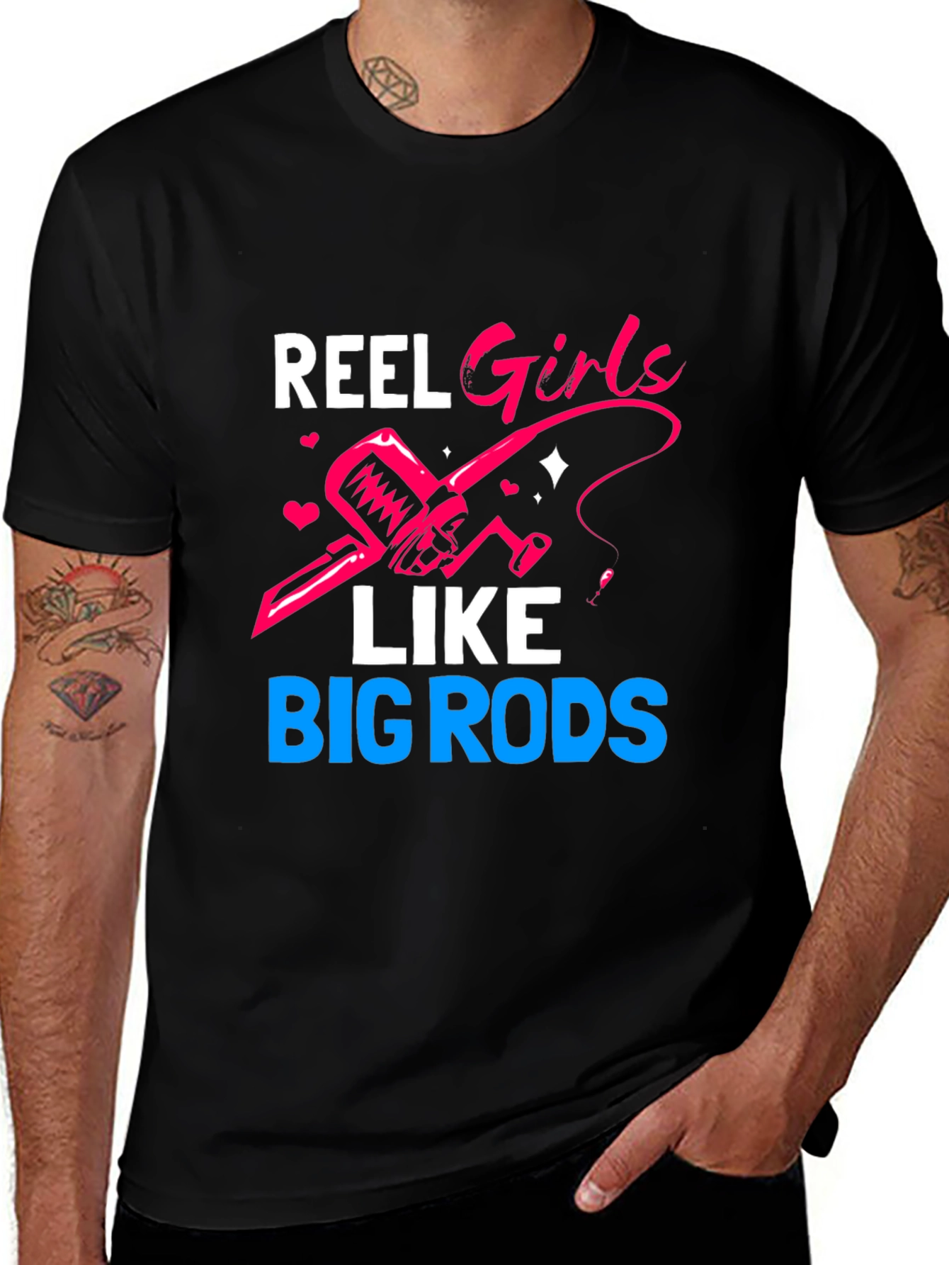 Reel Girls Like Big Rods T-Shirt Fishing