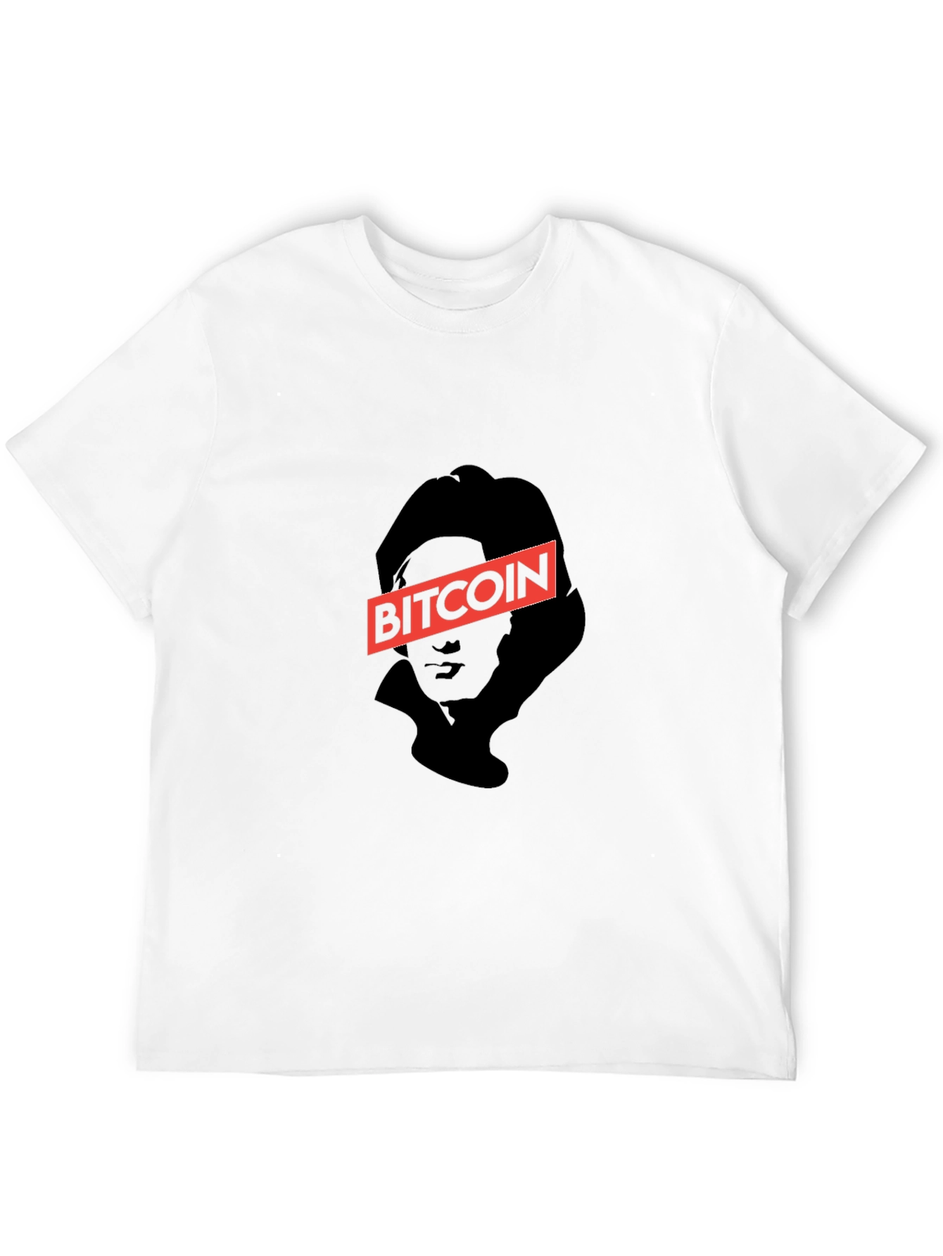 Bitcoin Graphic Print Black T-Shirt