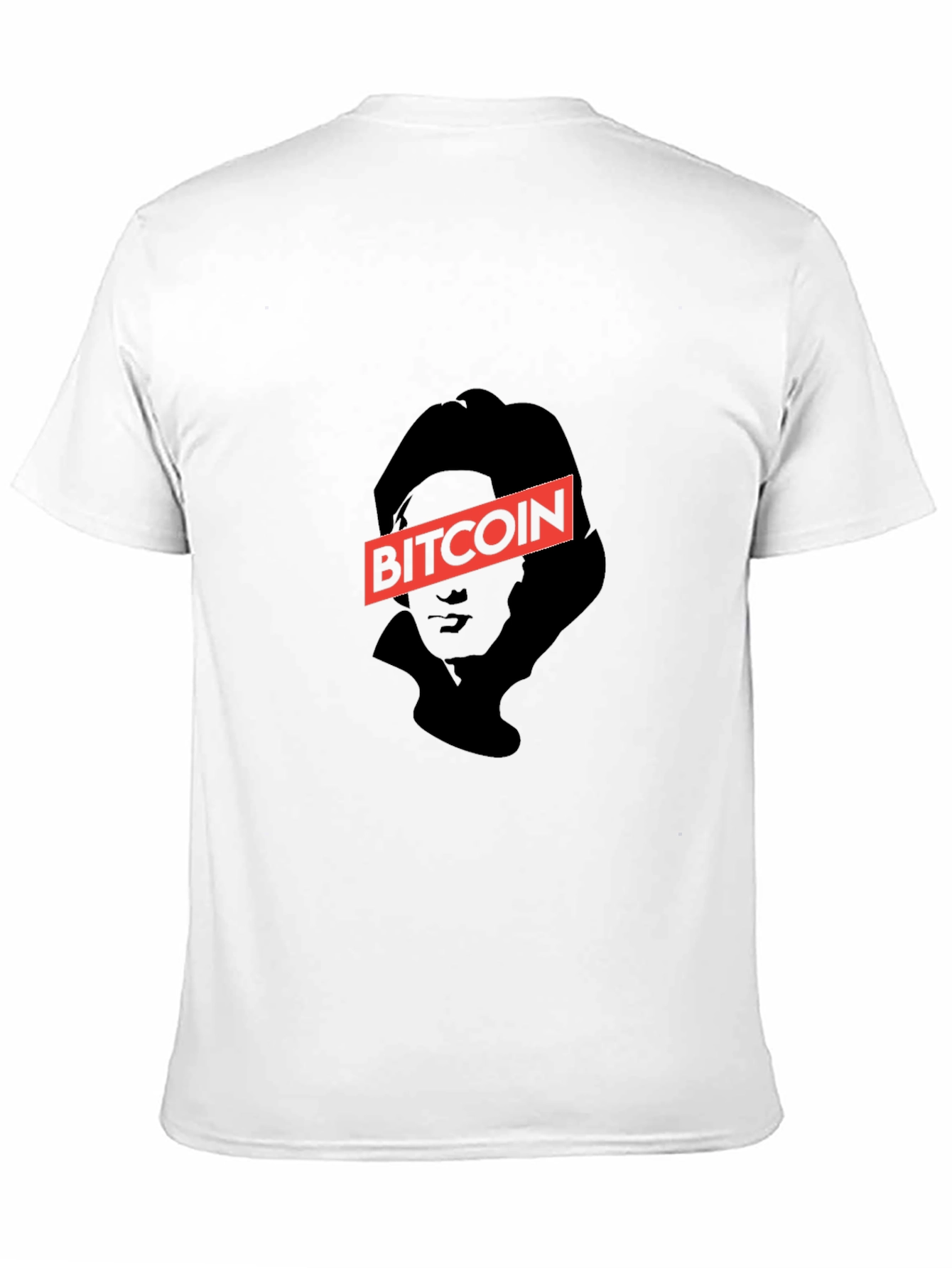 Bitcoin Graphic Print Black T-Shirt