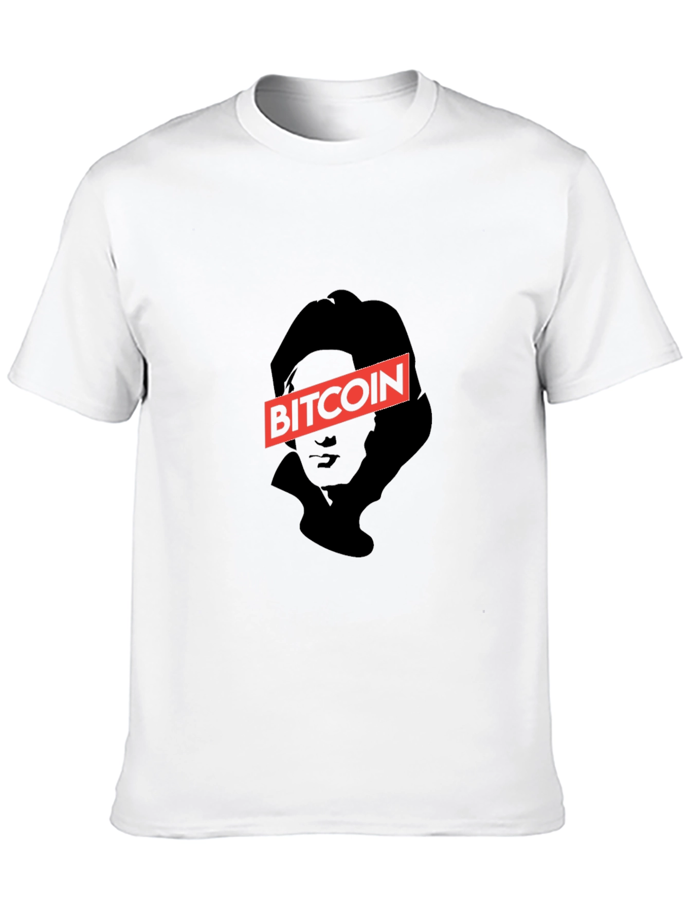 Bitcoin Graphic Print Black T-Shirt