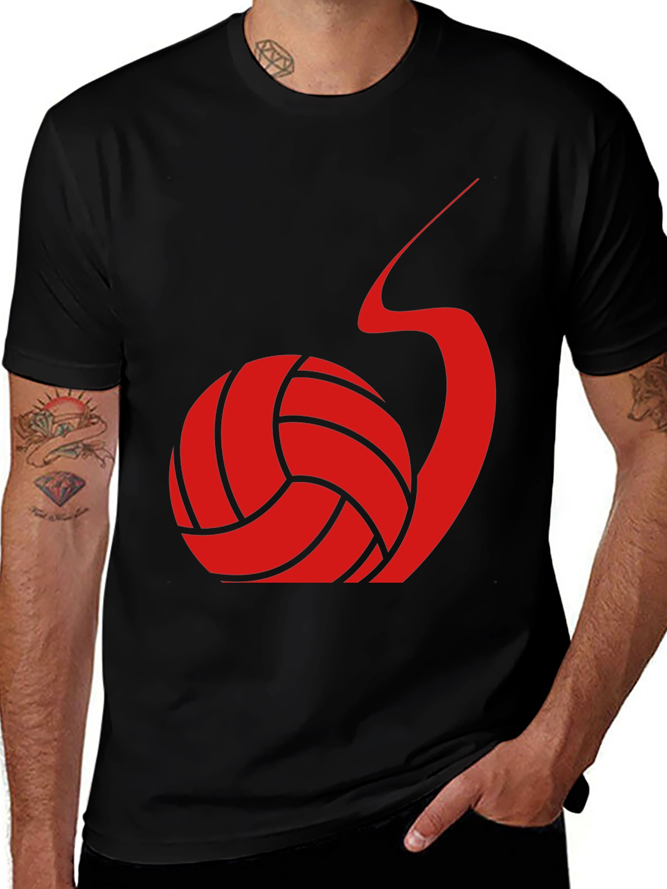 Volleyball Snail Graphic Tee - Unique Sports T-Shirt