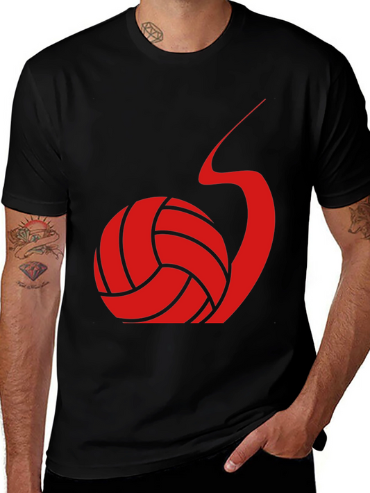 Volleyball Snail Graphic Tee - Unique Sports T-Shirt
