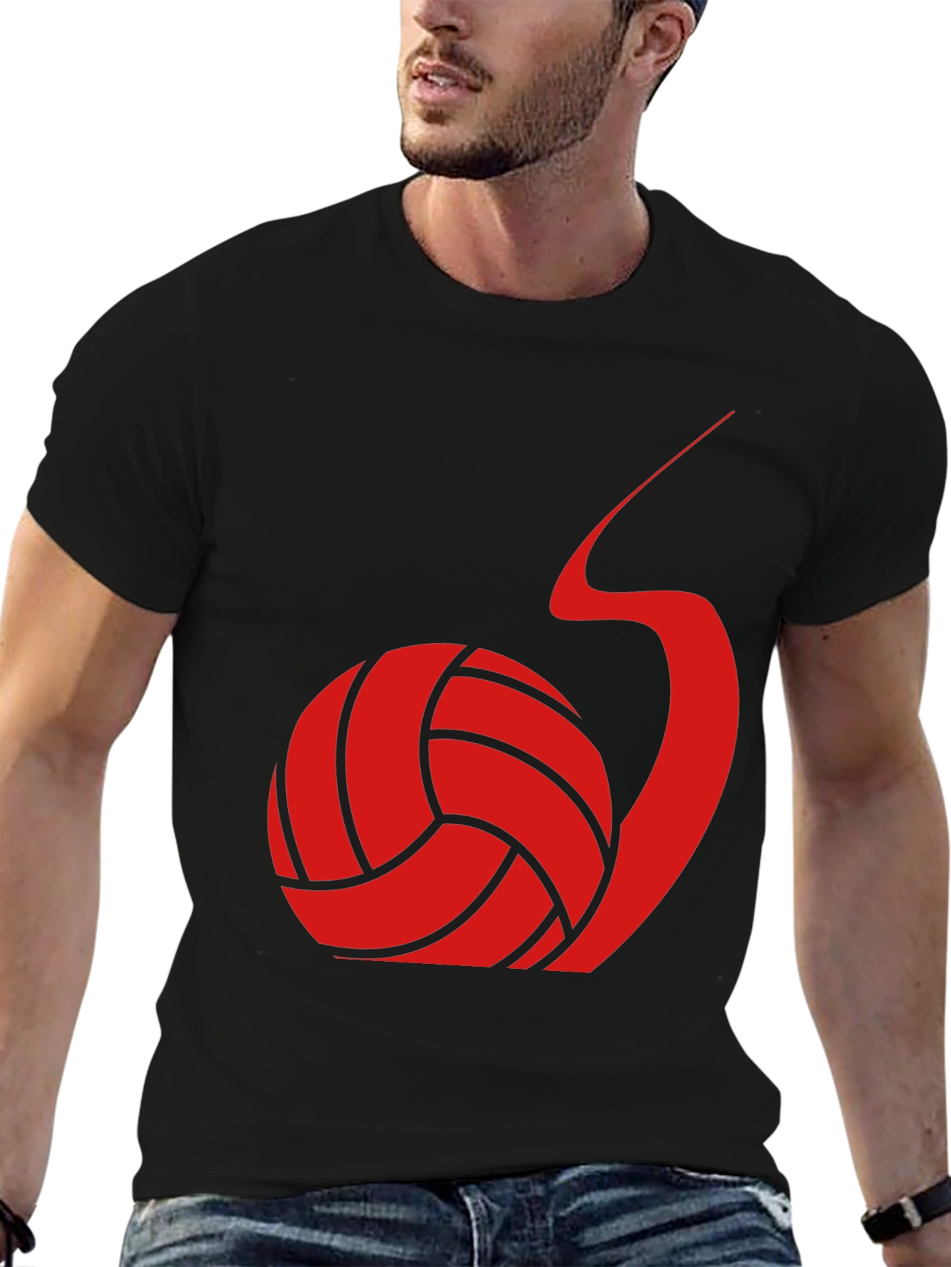 Volleyball Snail Graphic Tee - Unique Sports T-Shirt