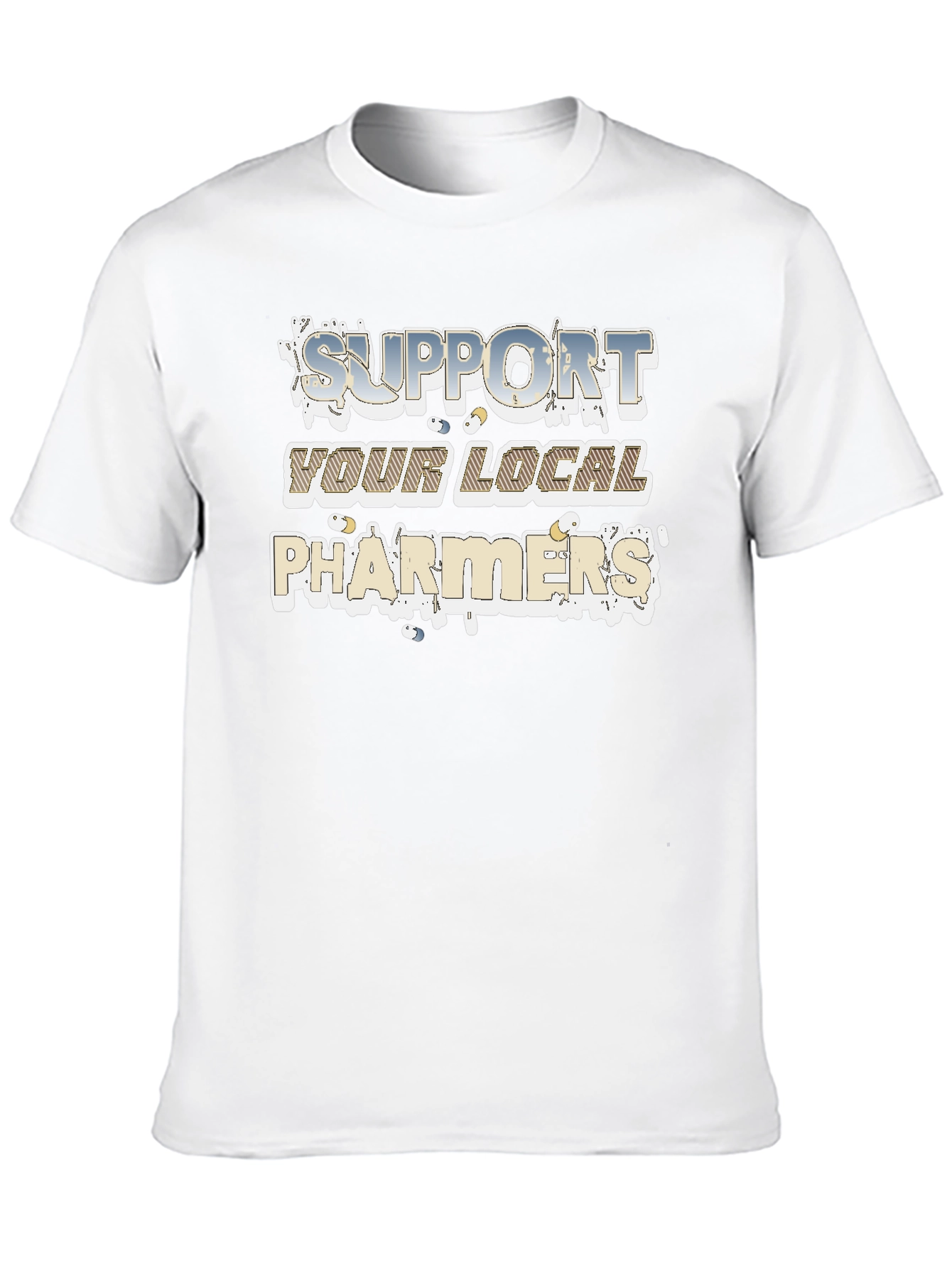 Support Your Local Pharmers Black T-Shirt