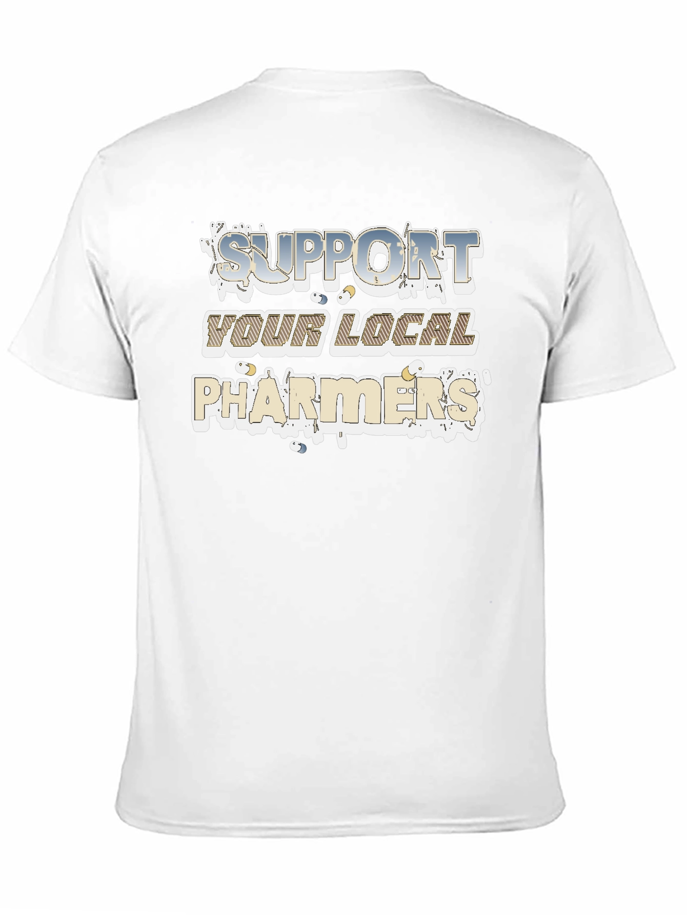 Support Your Local Pharmers Black T-Shirt