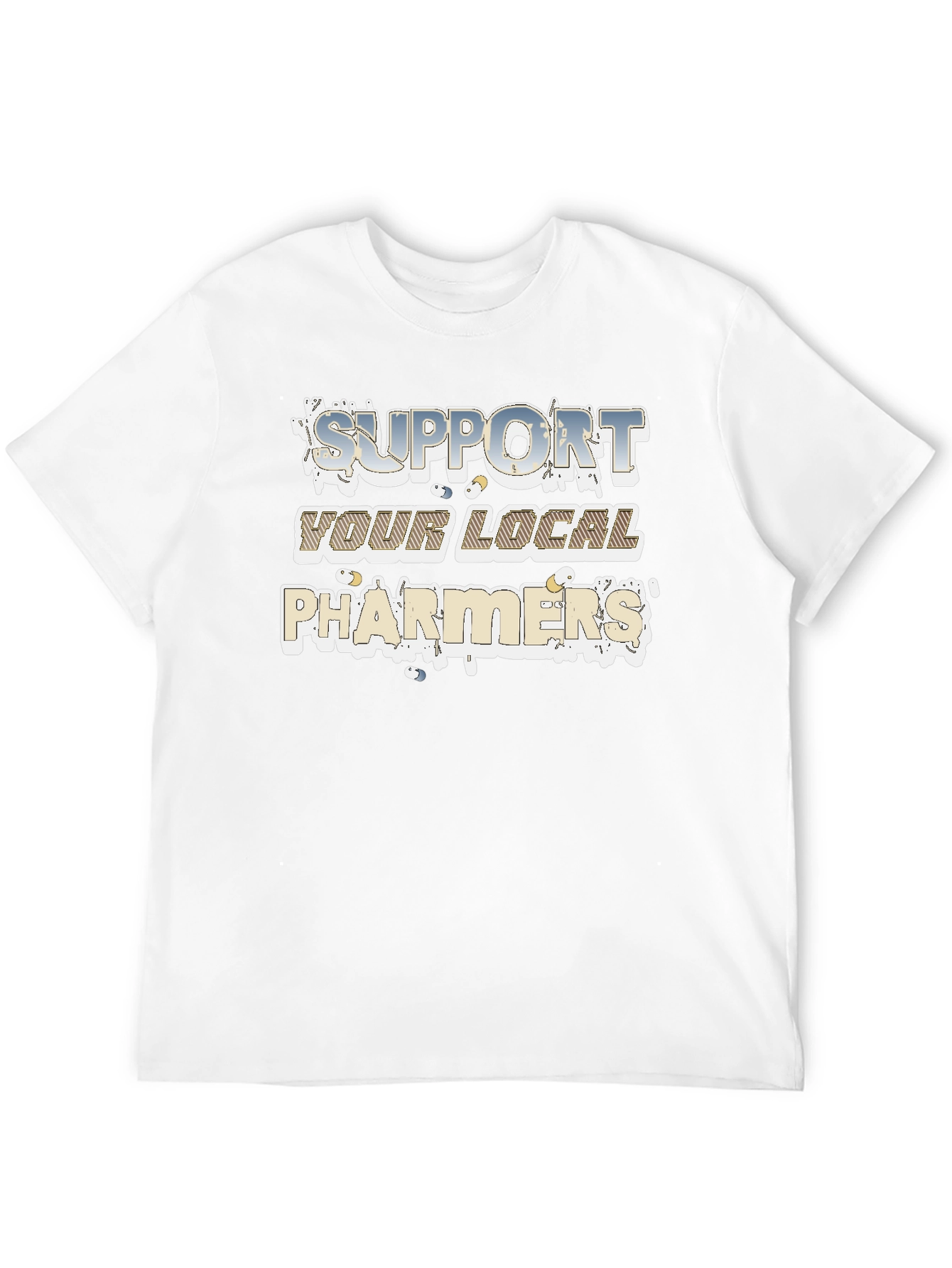 Support Your Local Pharmers Black T-Shirt