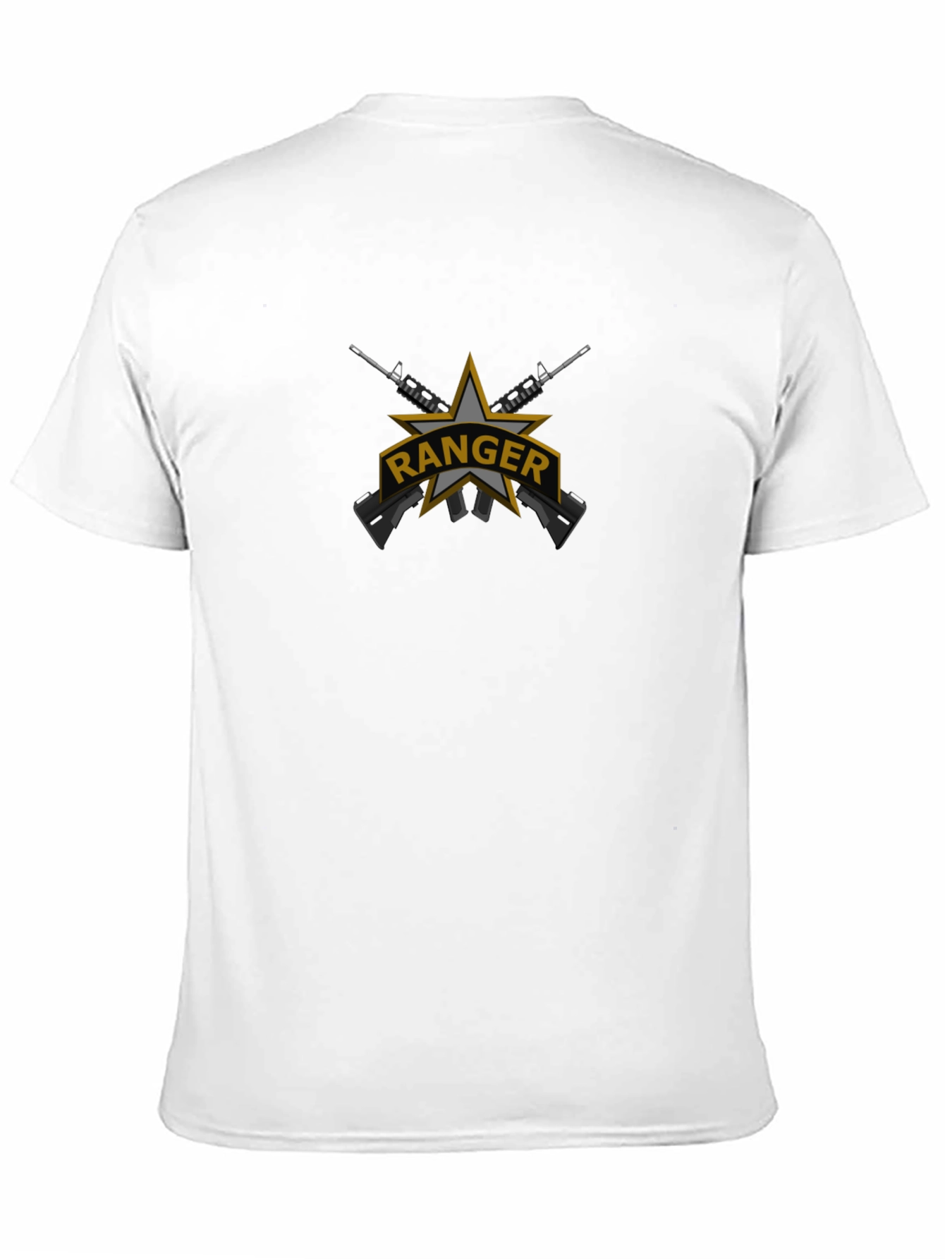 Ranger Star Black T-Shirt - Military Inspired Design