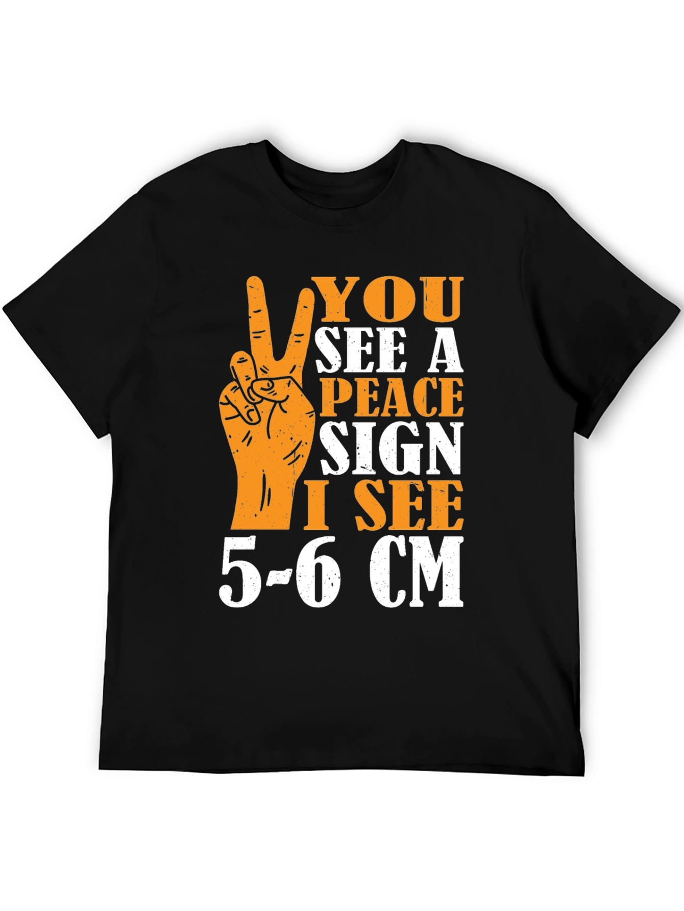 Peace Sign Humor Graphic T-Shirt