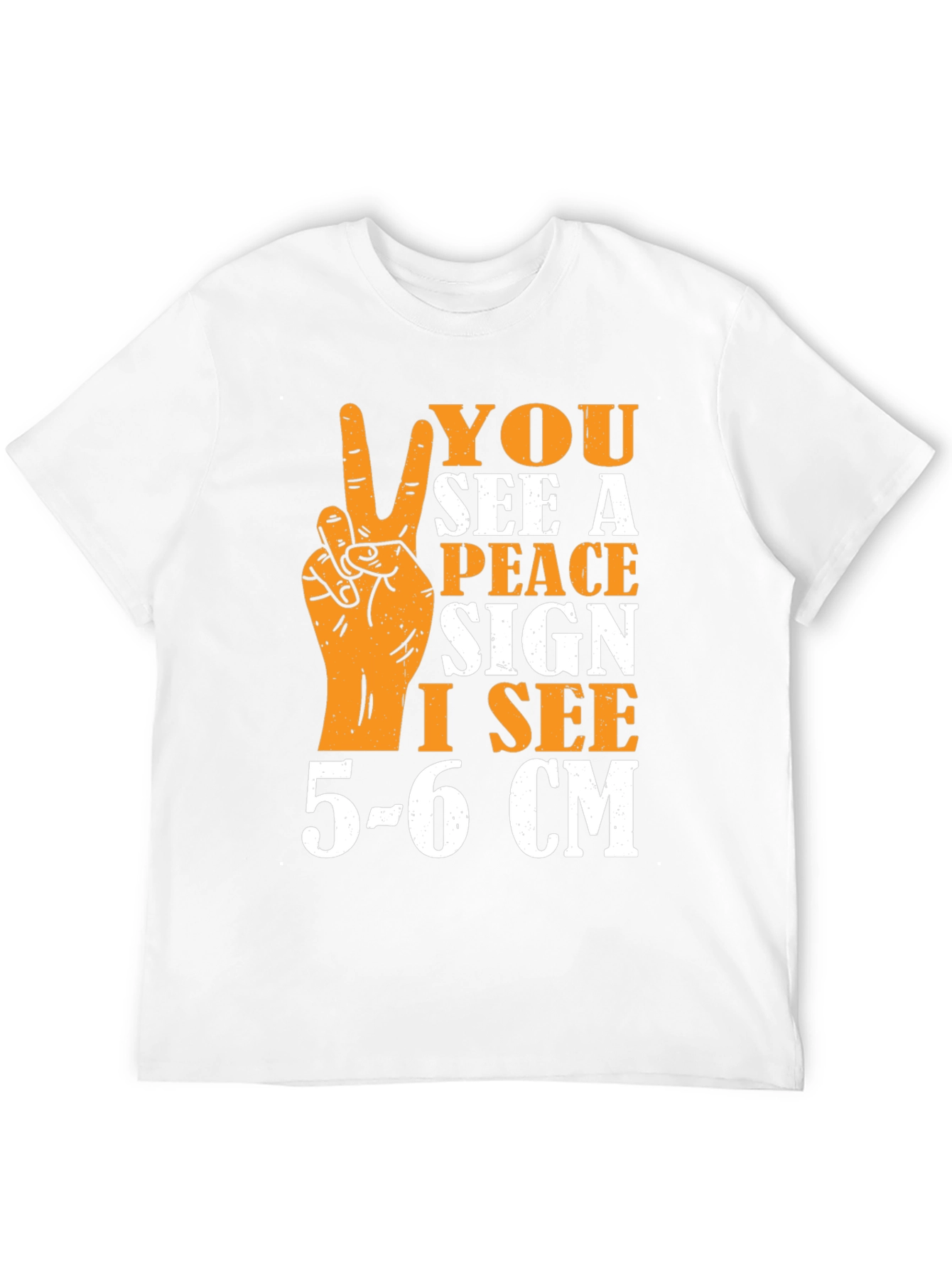 Peace Sign Humor Graphic T-Shirt
