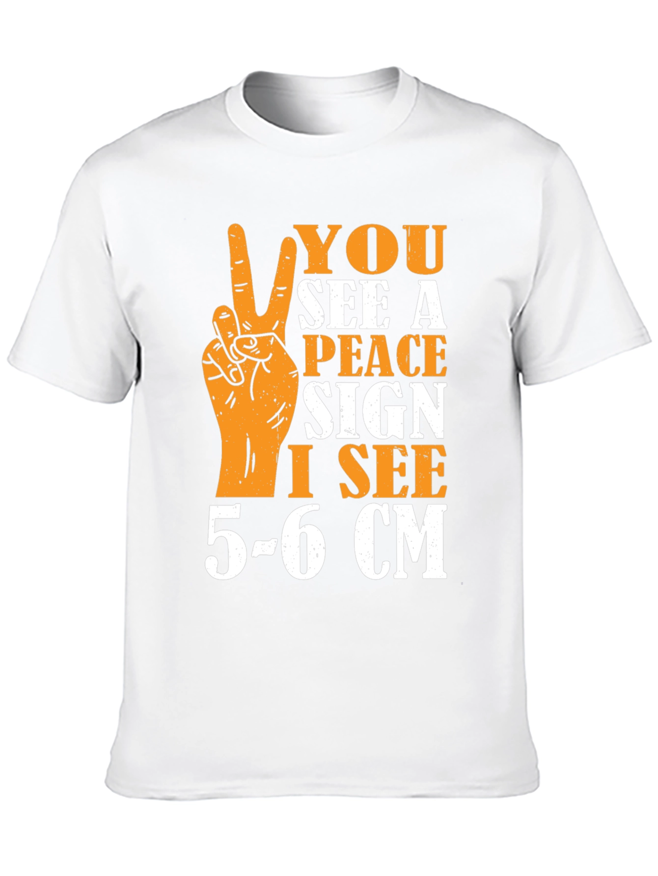 Peace Sign Humor Graphic T-Shirt