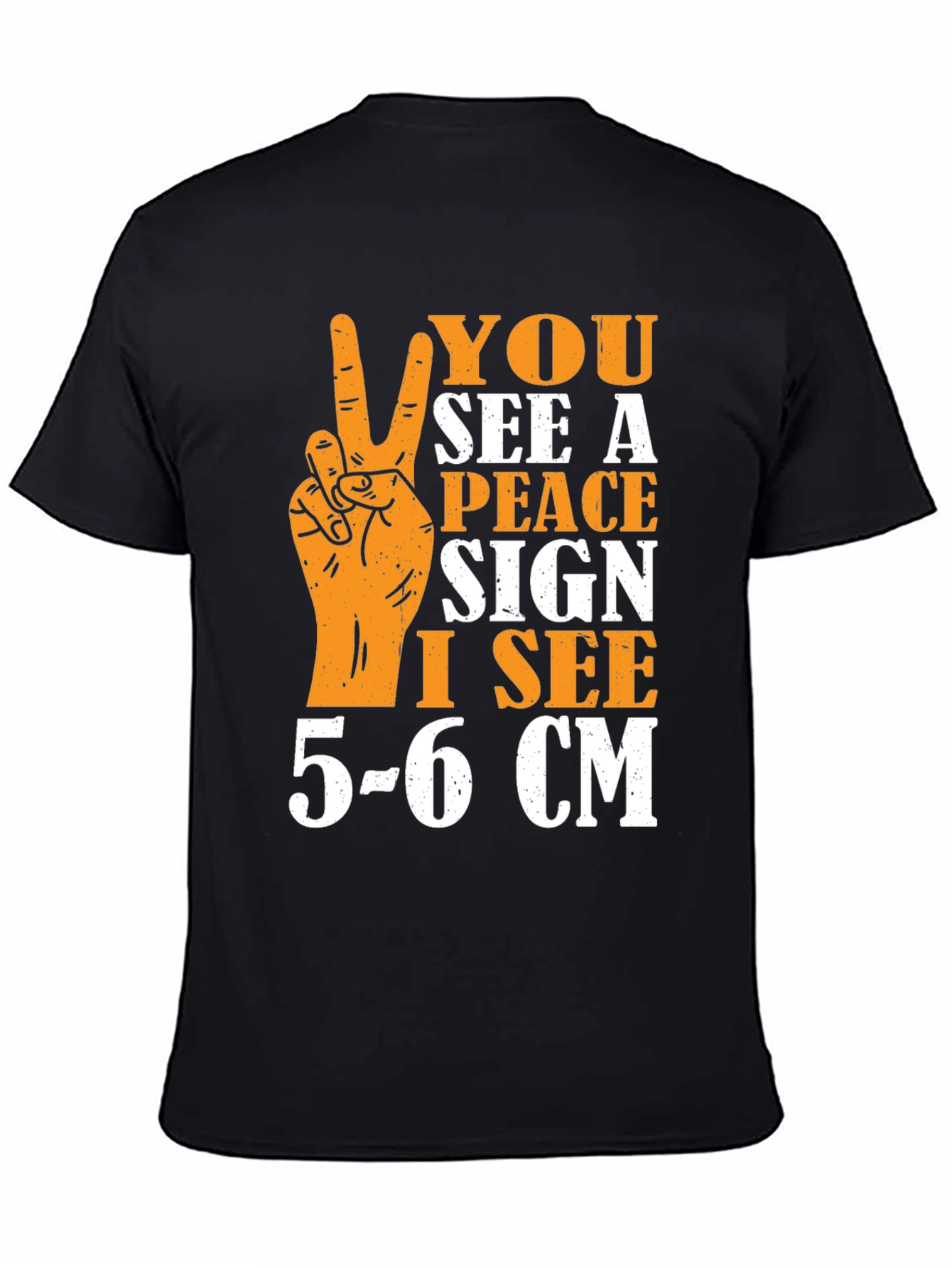 Peace Sign Humor Graphic T-Shirt