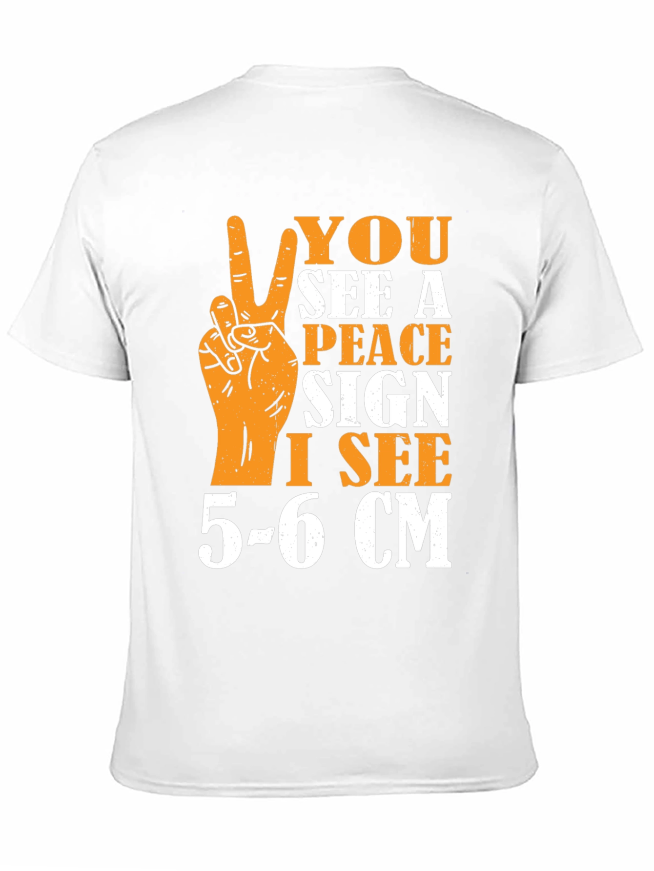 Peace Sign Humor Graphic T-Shirt