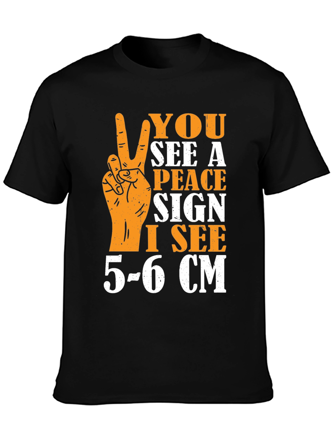 Peace Sign Humor Graphic T-Shirt