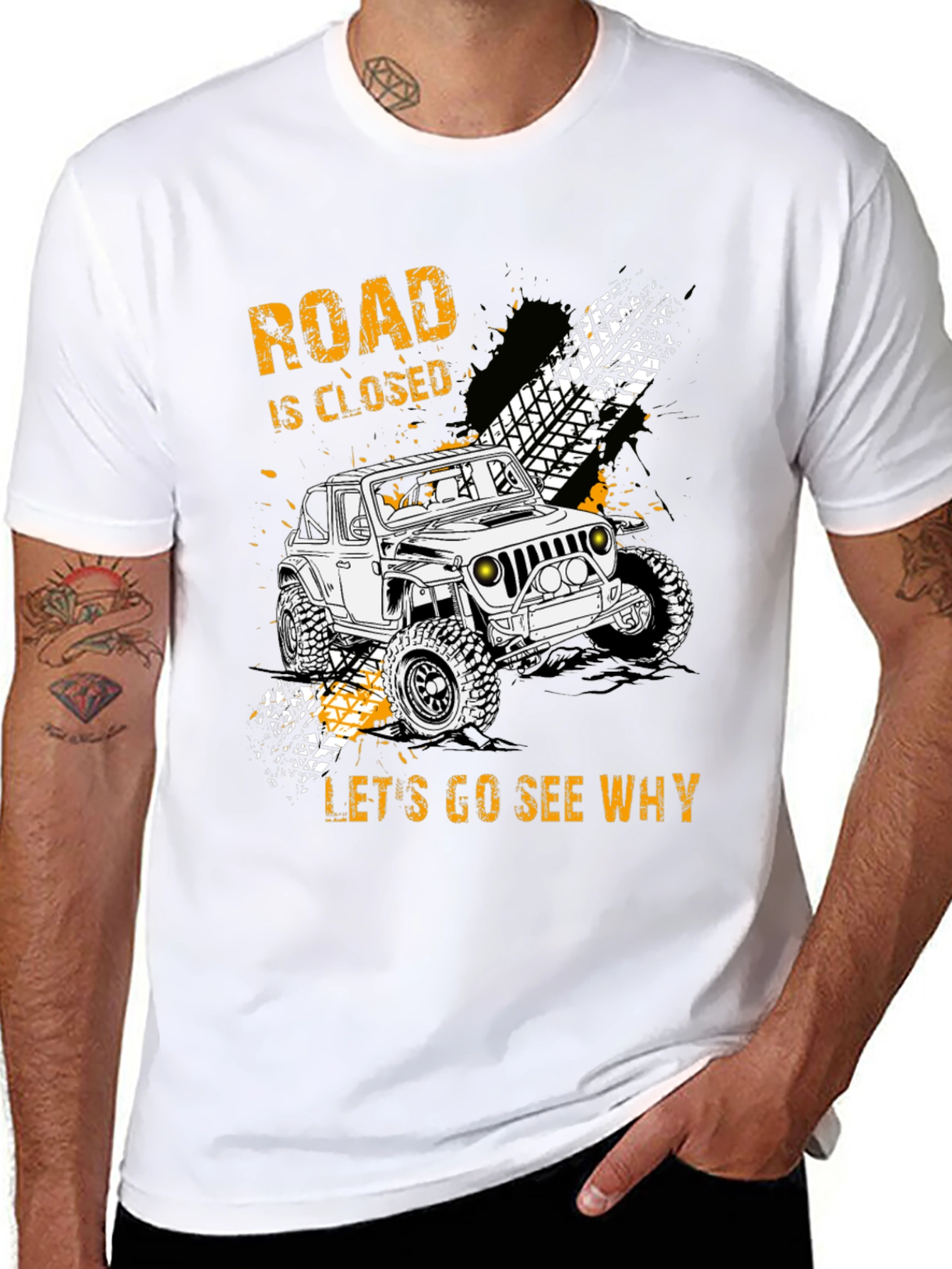Road Closed Lets Go See Why Graphic Tee