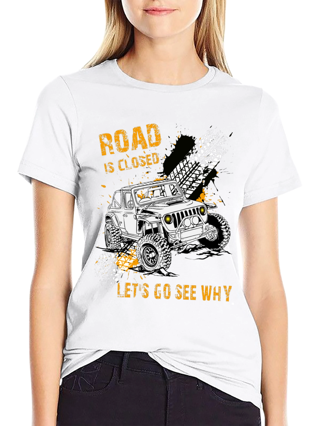 Road Closed Lets Go See Why Graphic Tee